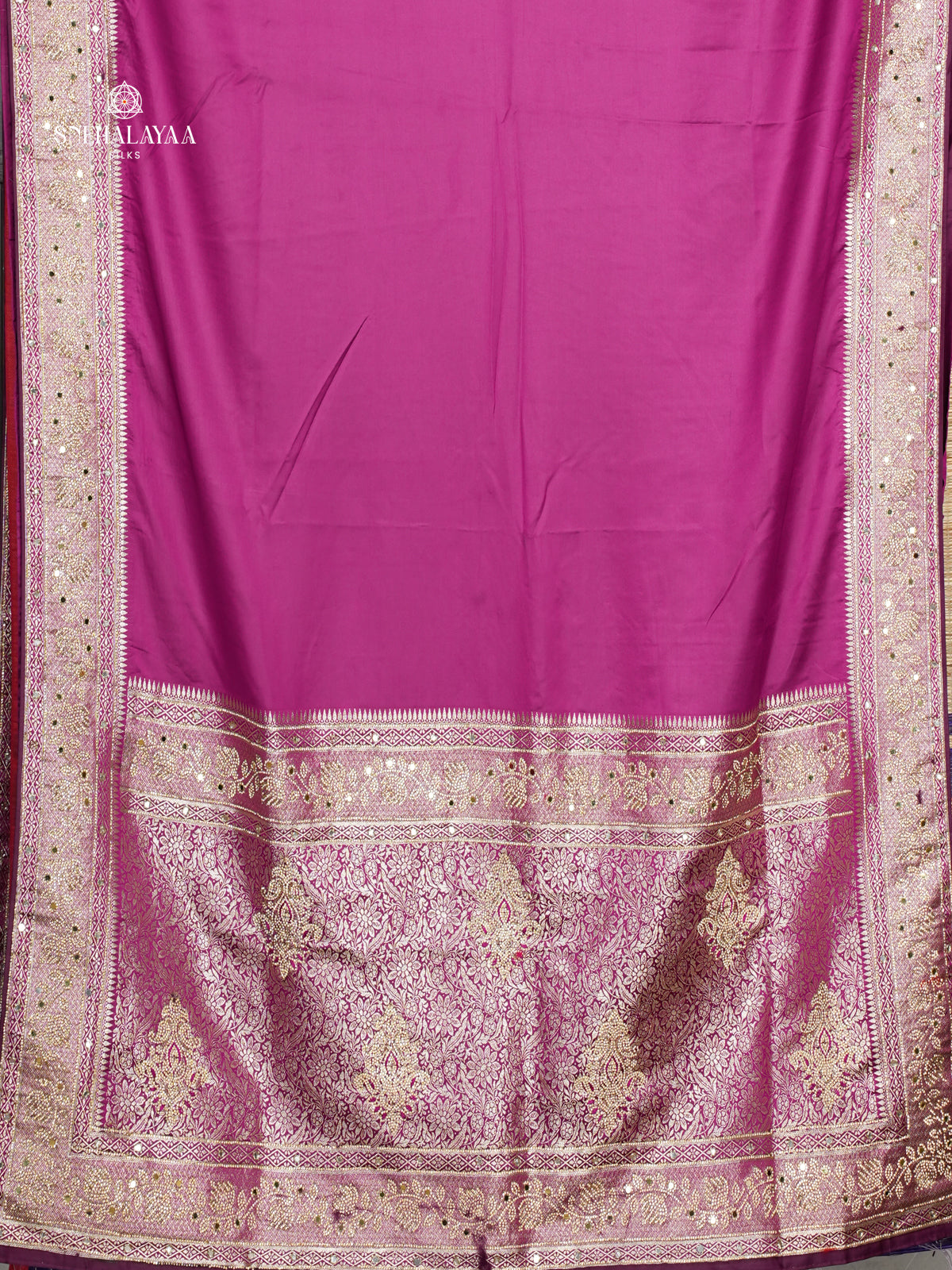 Magenta Designer Saree