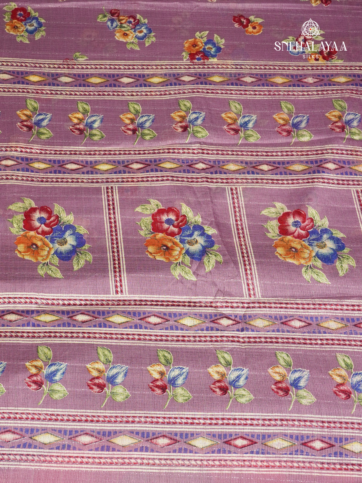 Lavender Dola Silk Saree