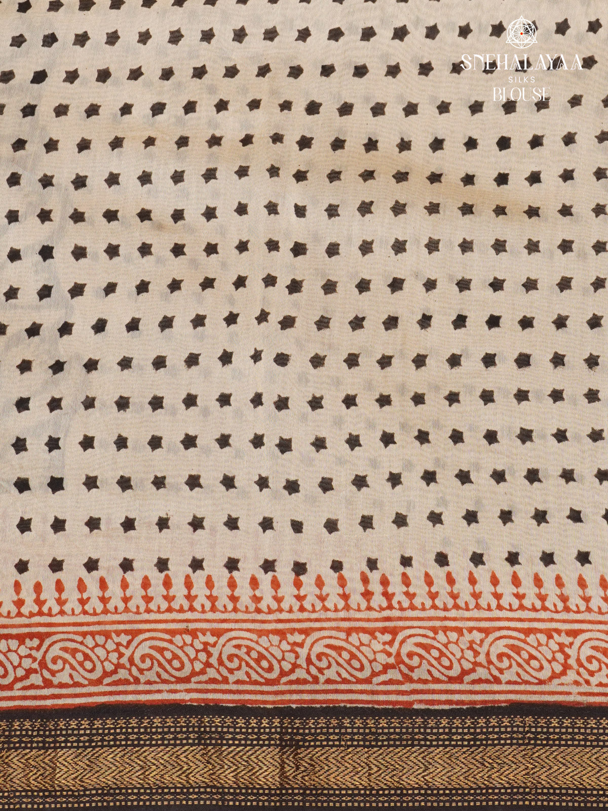 Black Chanderi Saree