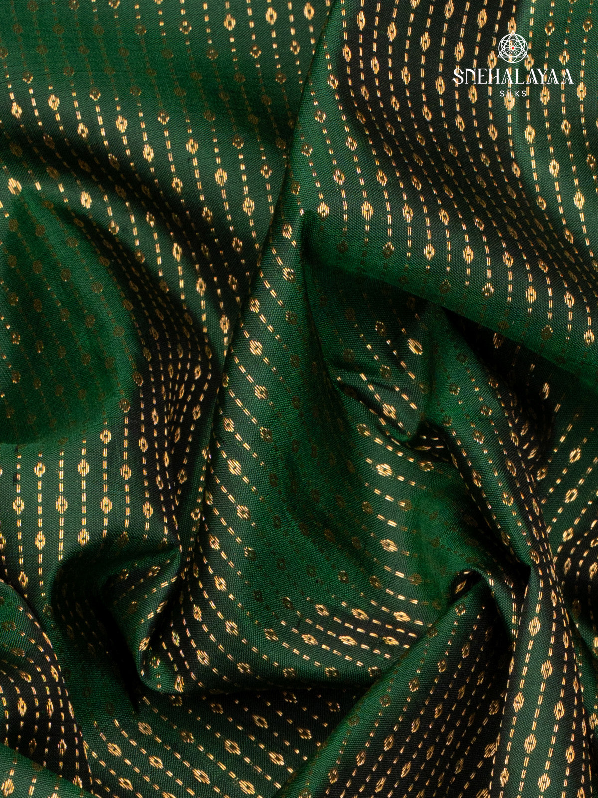 Bottle Green Kanjivaram Silk Saree