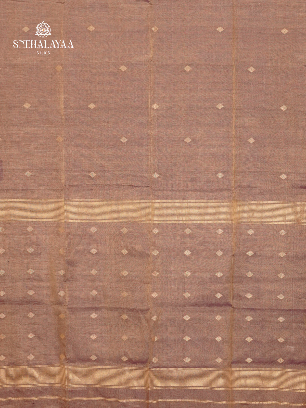 Brown Maheshwari Silk Cotton Saree