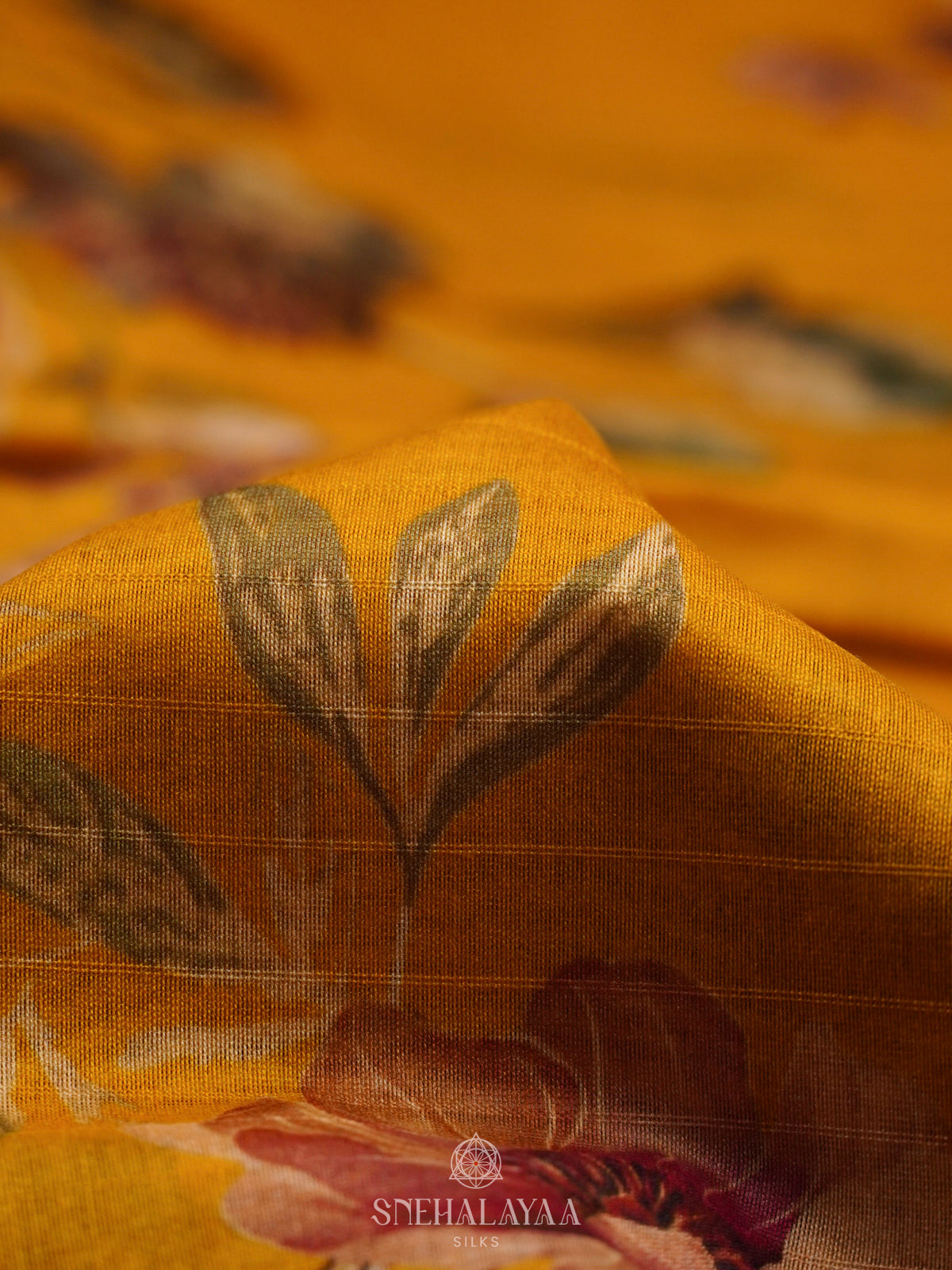 Yellow Chanderi Saree