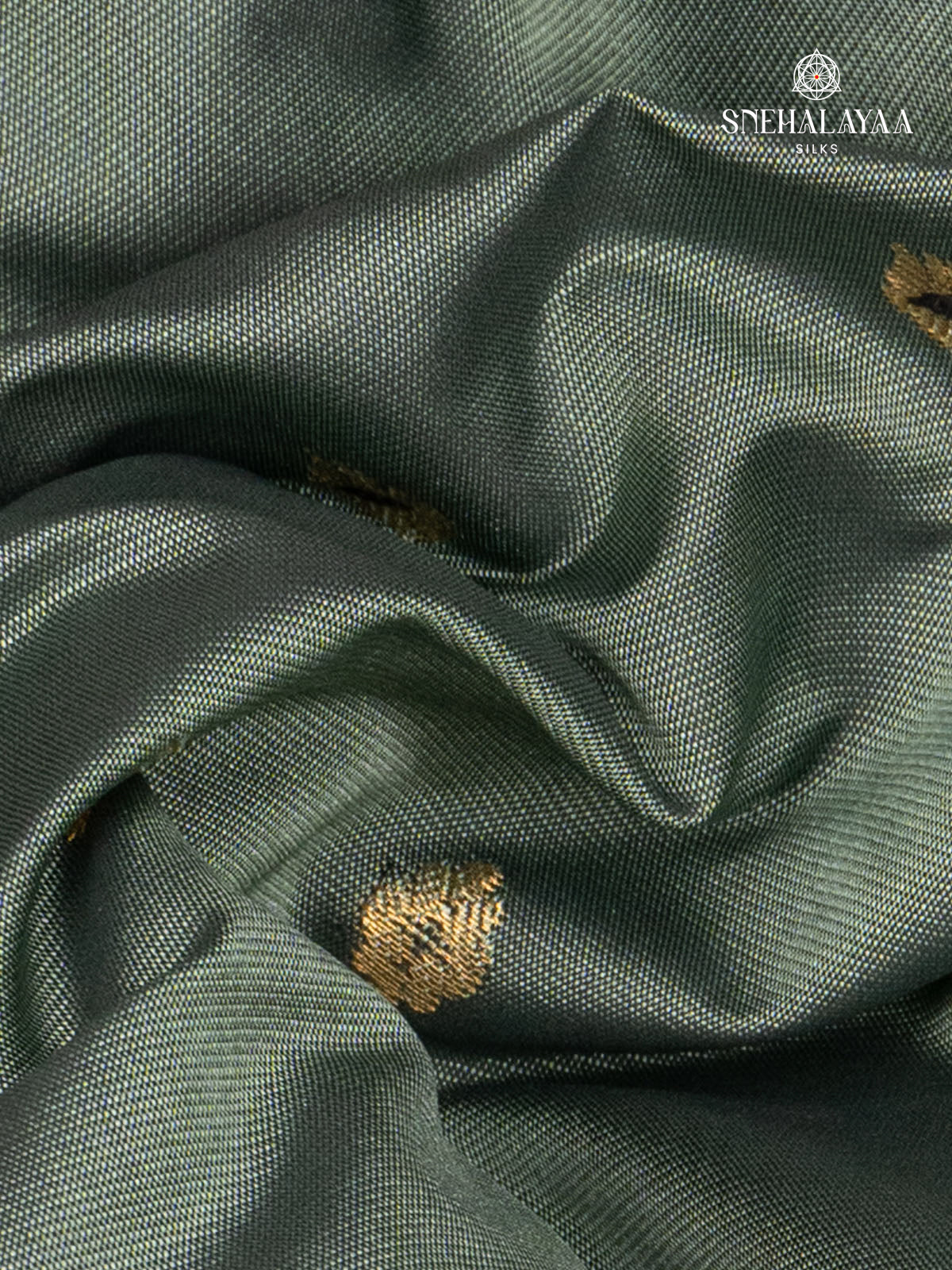 Grey Gadwal Silk Saree