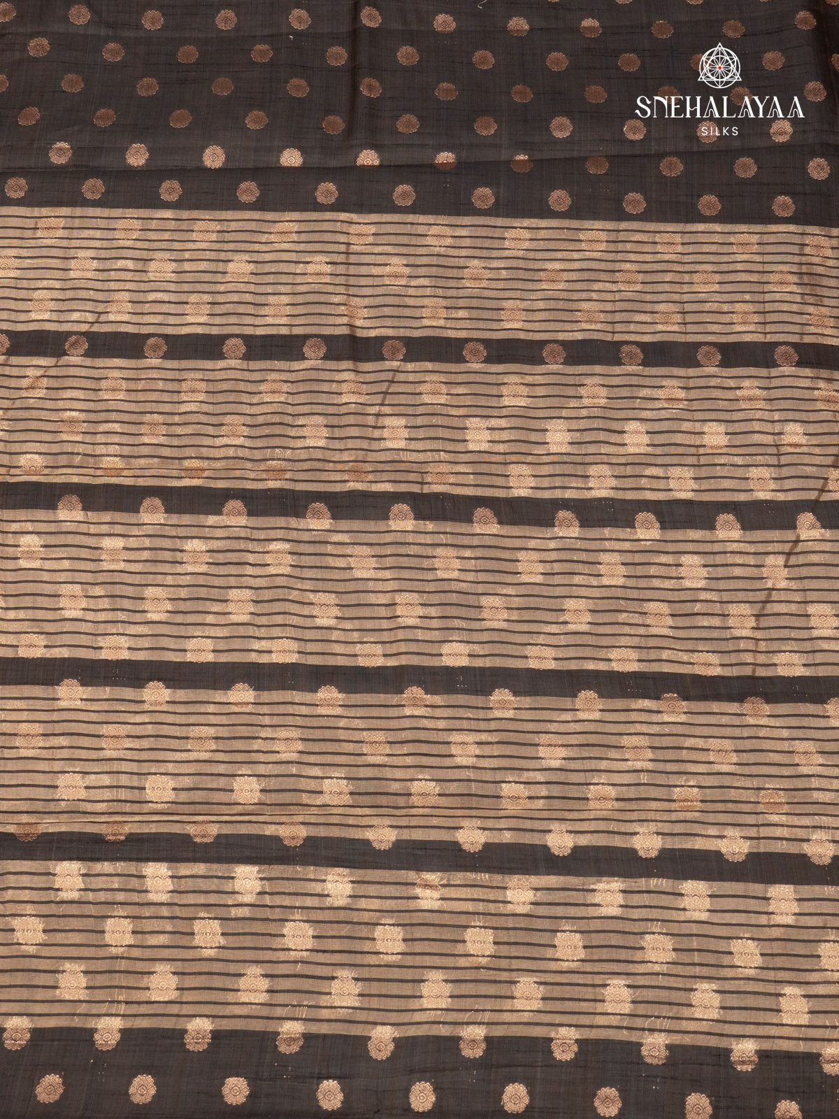 Black Raw Silk Saree