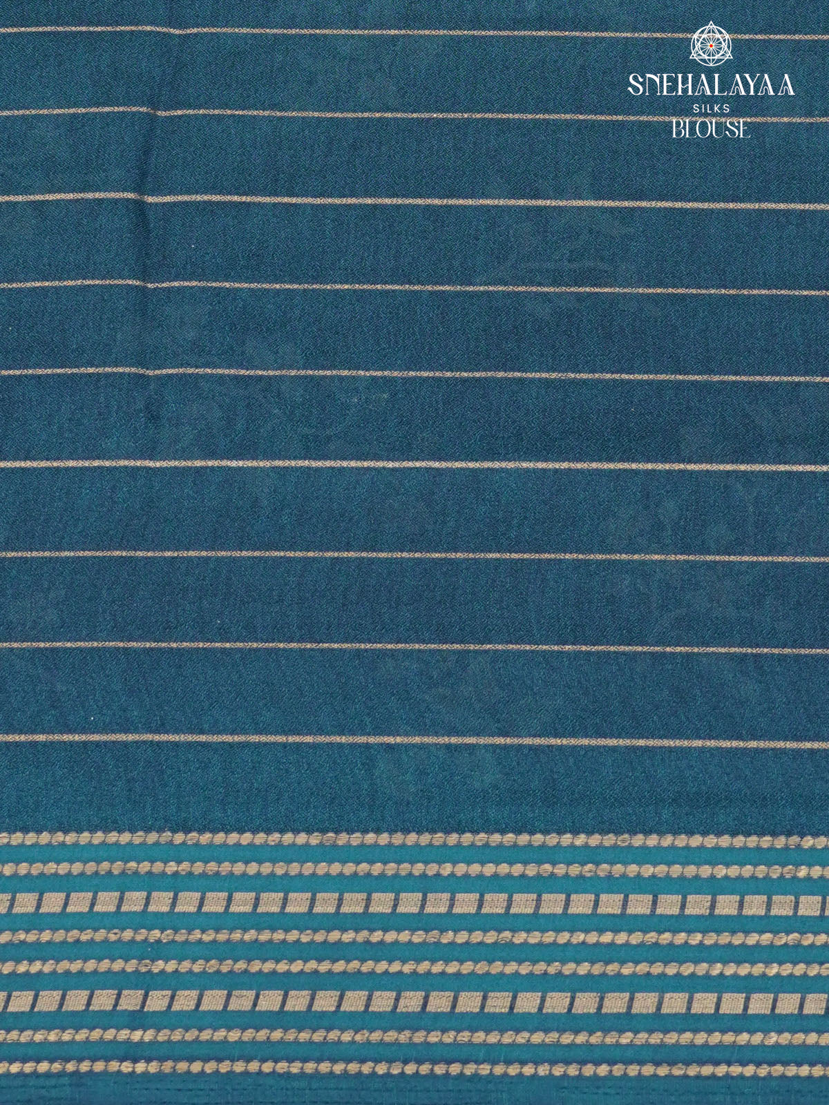 Teal Blue Dola Silk Saree