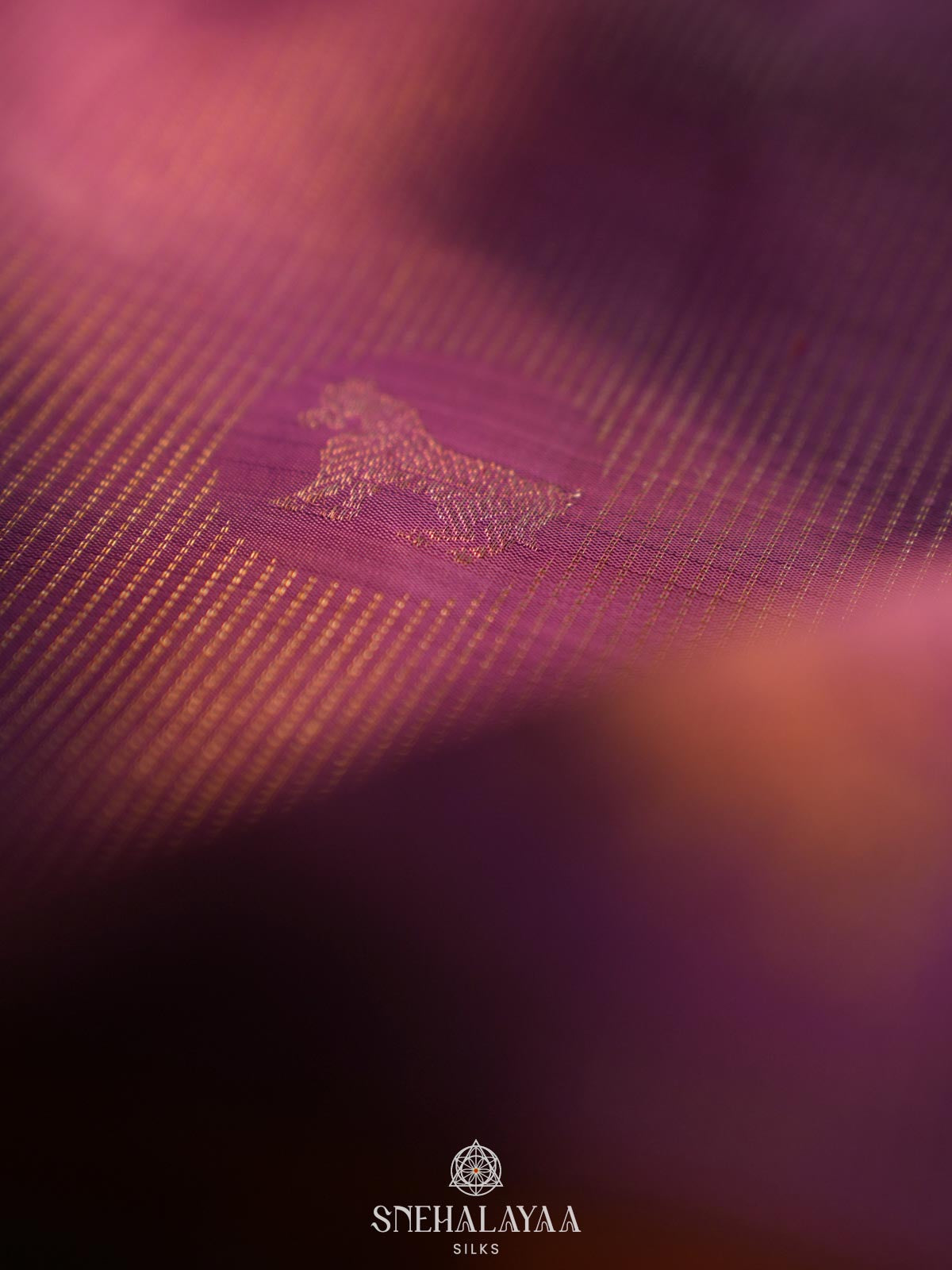 Lilac Kanjivaram Silk Saree