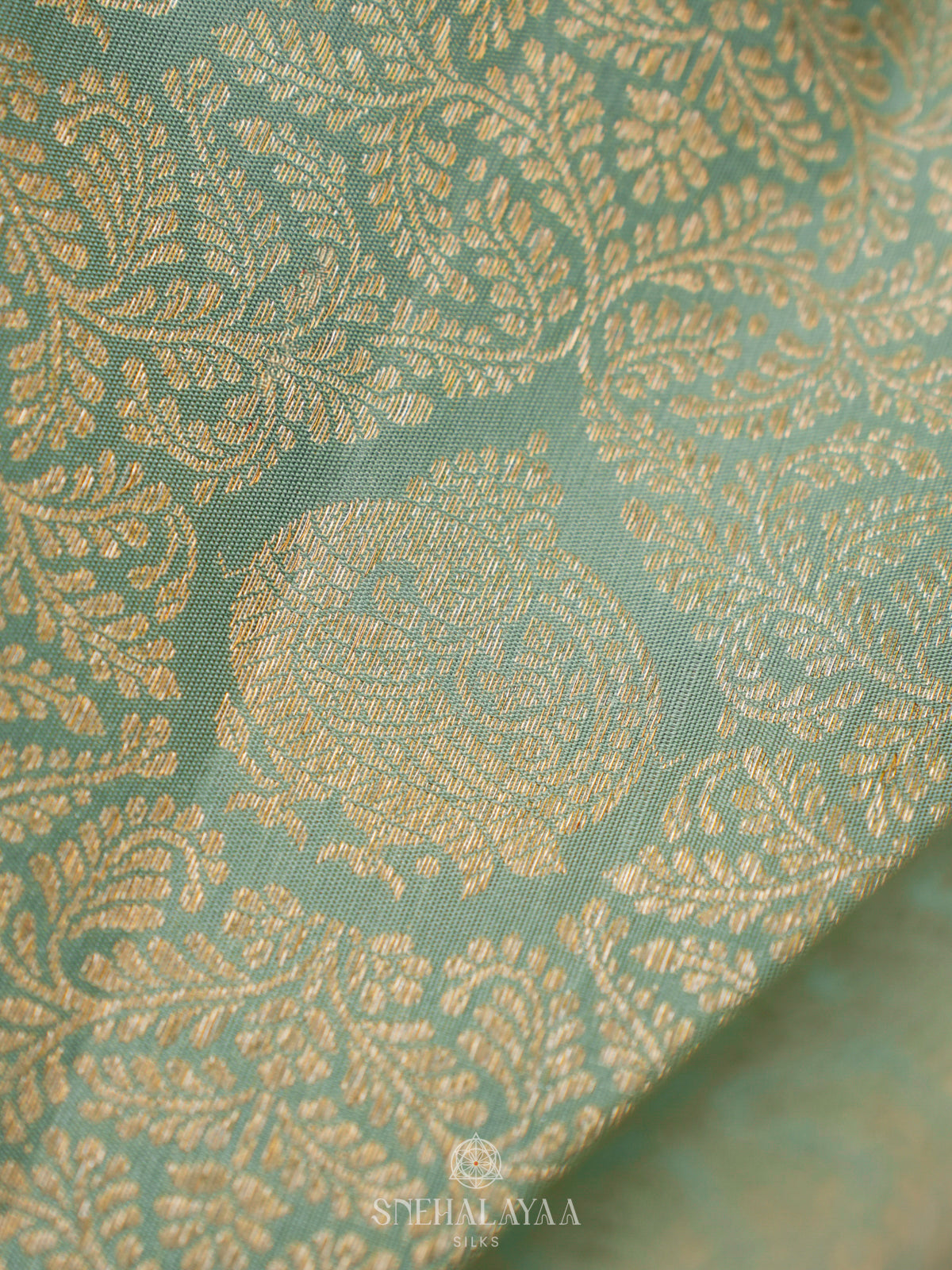 Pista Green Kanjivaram Silk Saree