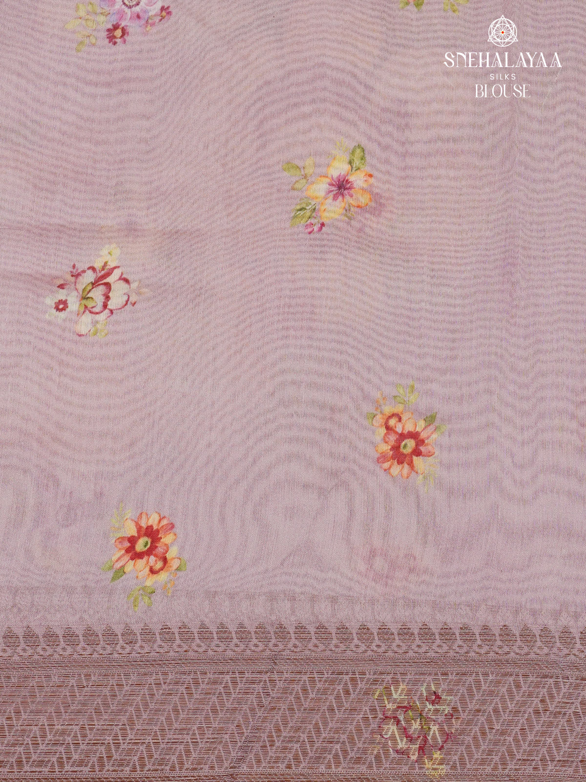 Lavender Chanderi Saree