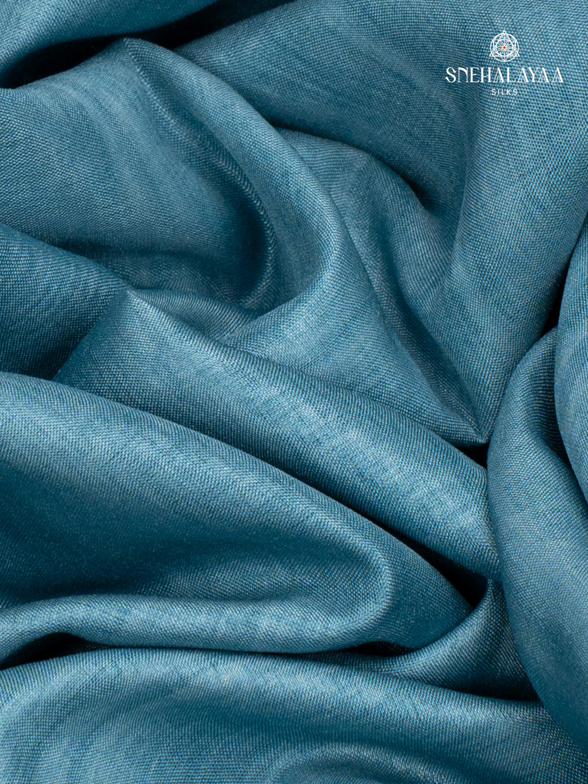 Pale Blue Raw Silk Embroidery Saree