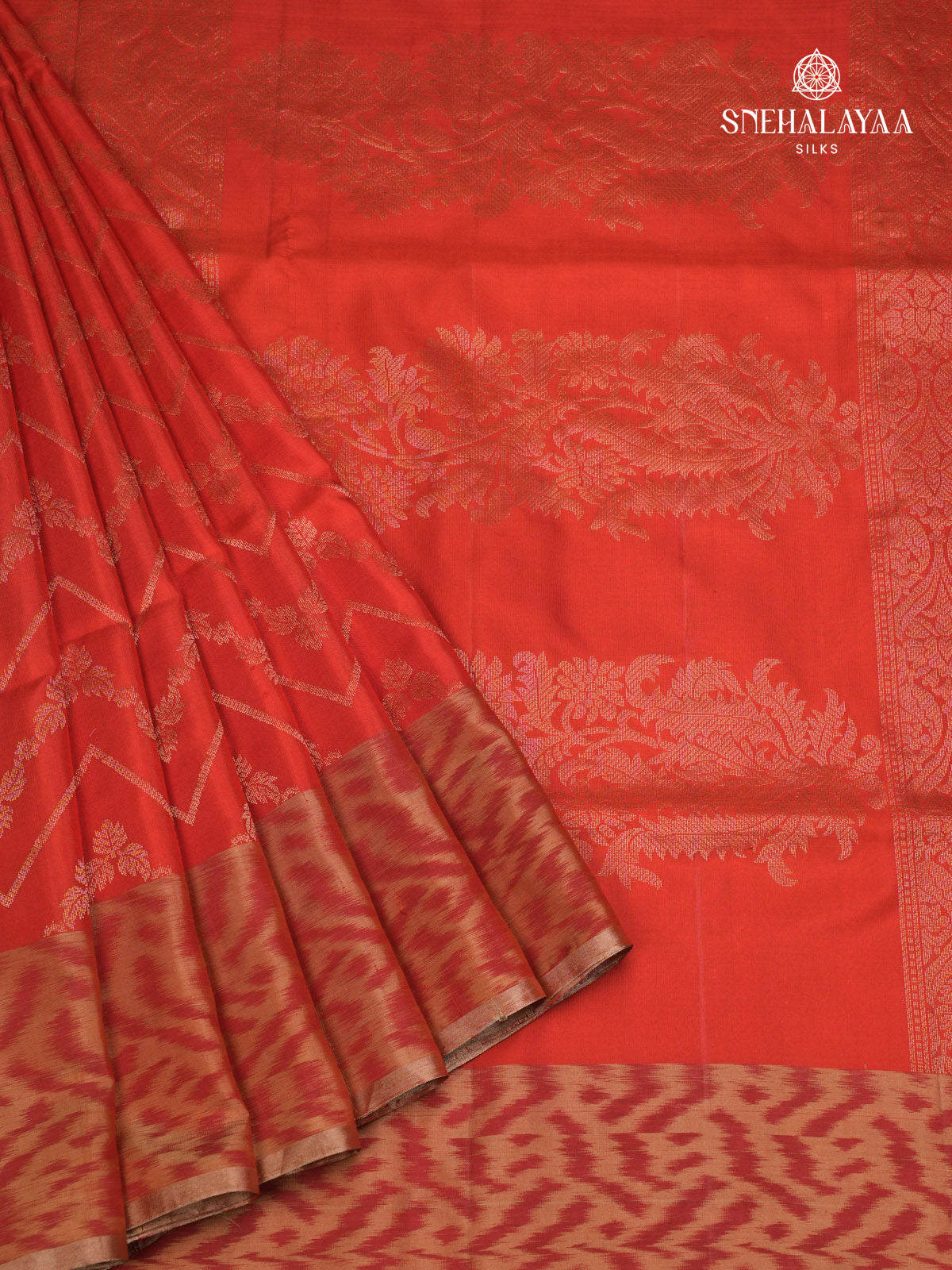 Red Kanjivaram Soft Silk Saree