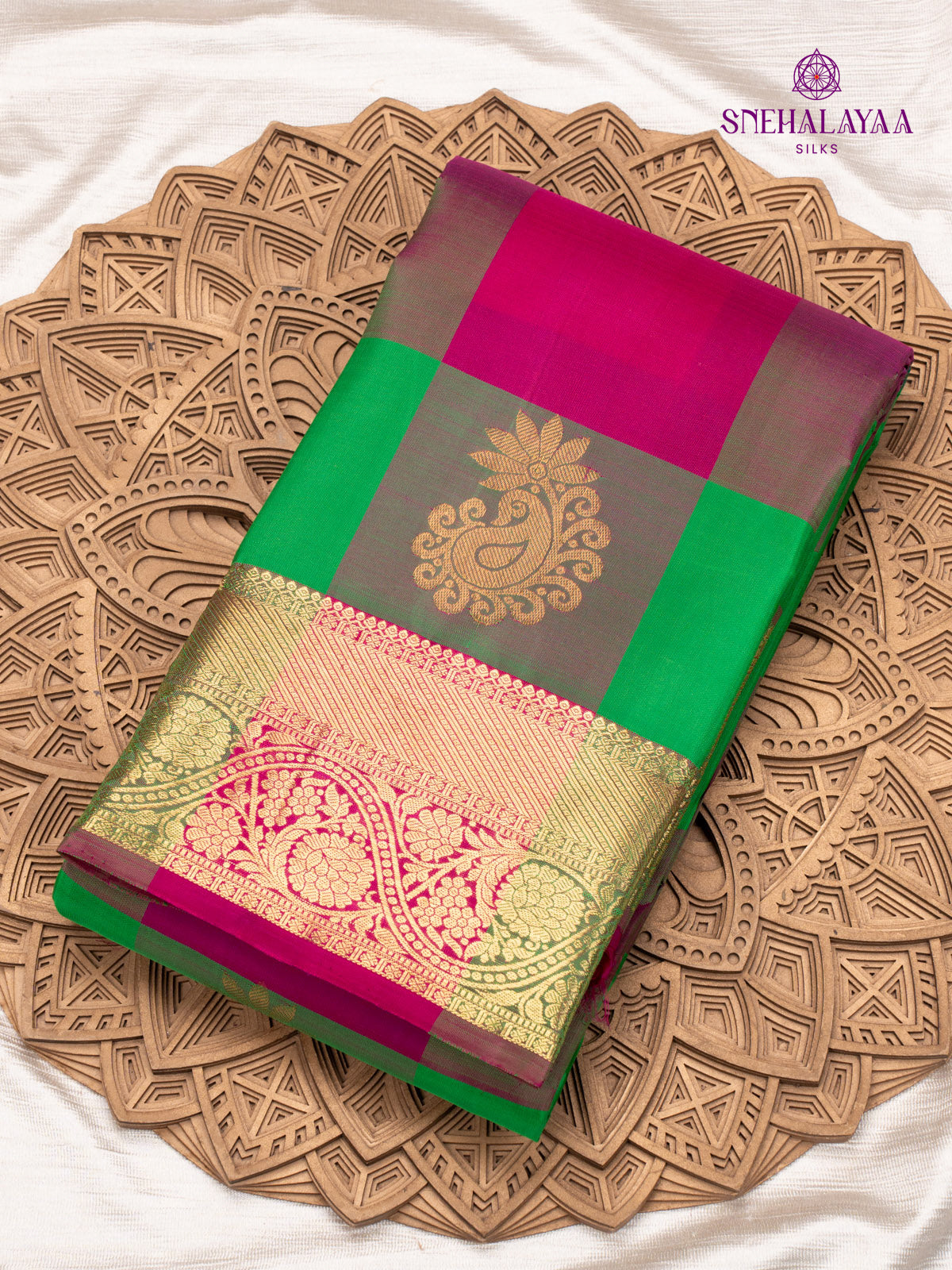 Multi Colour Kanjivaram Silk Saree
