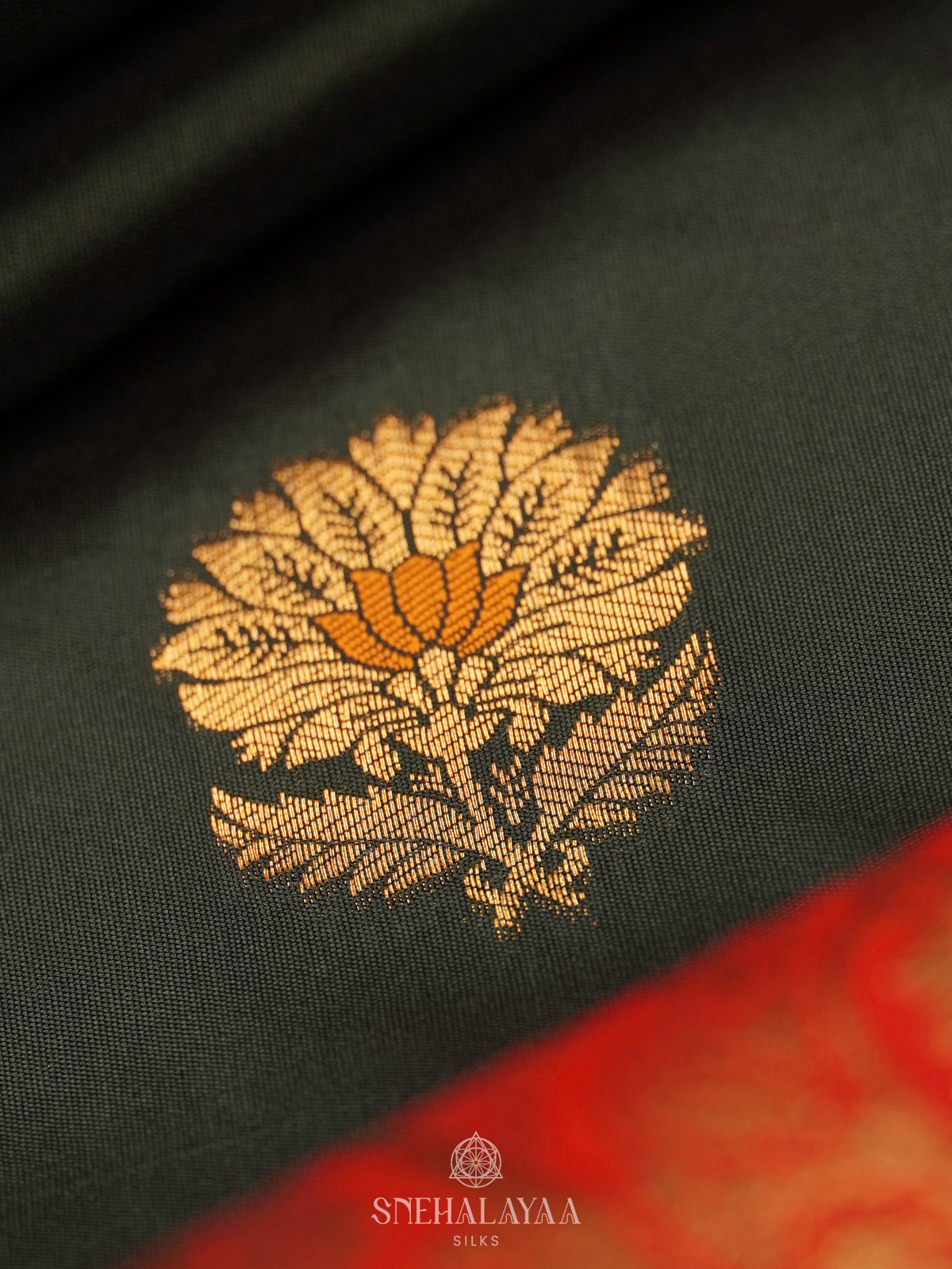 Black Banaras Katan Silk Saree