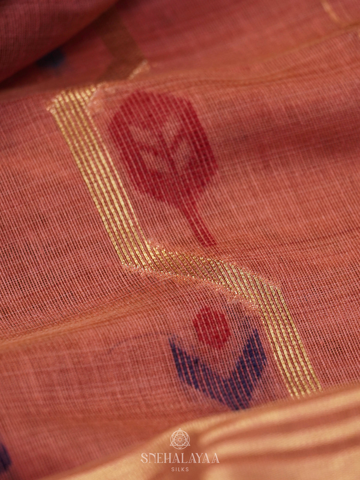 Pink Munga Cotton Saree