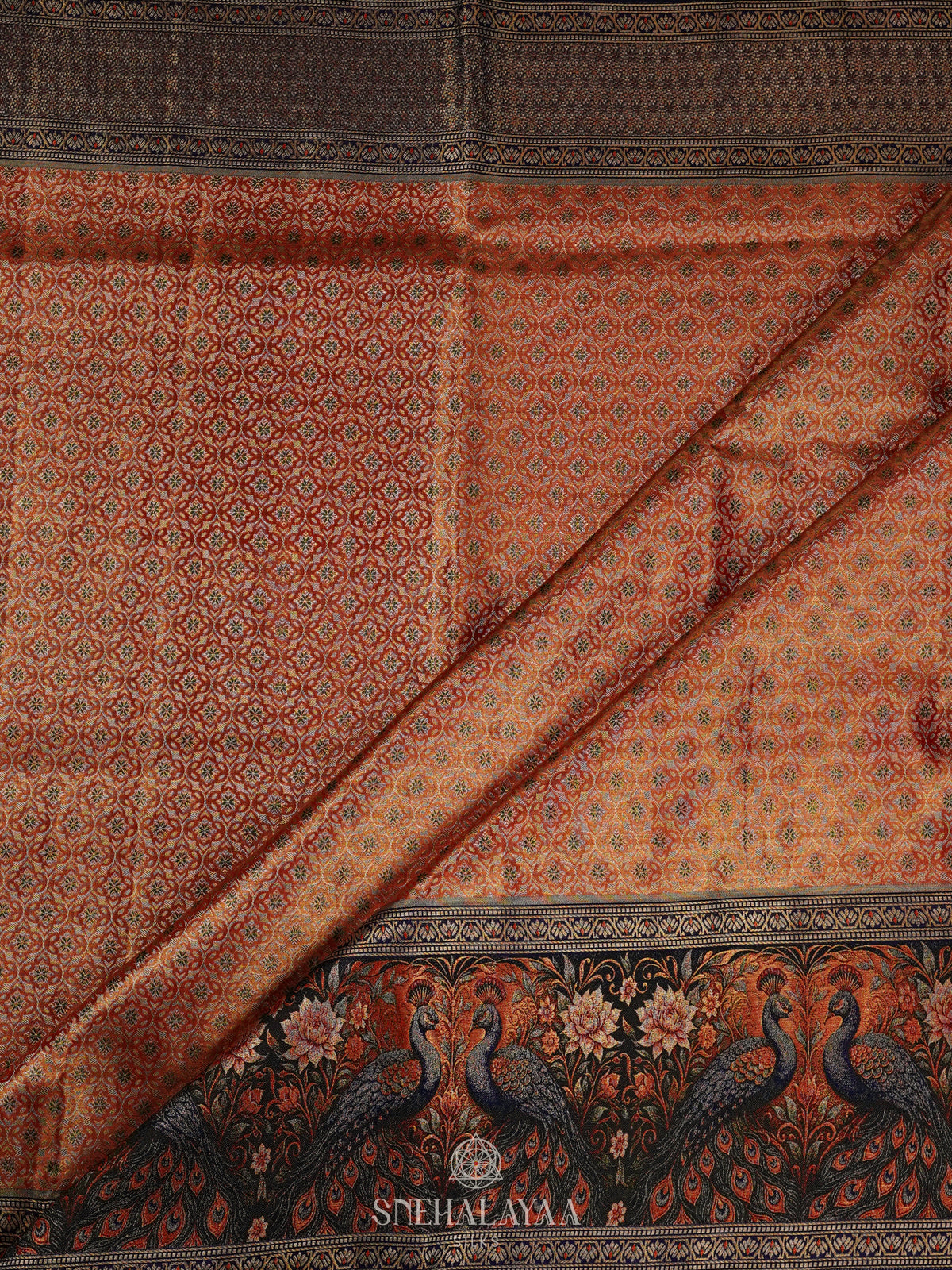 Mustard Yellow Kanjivaram Silk Saree