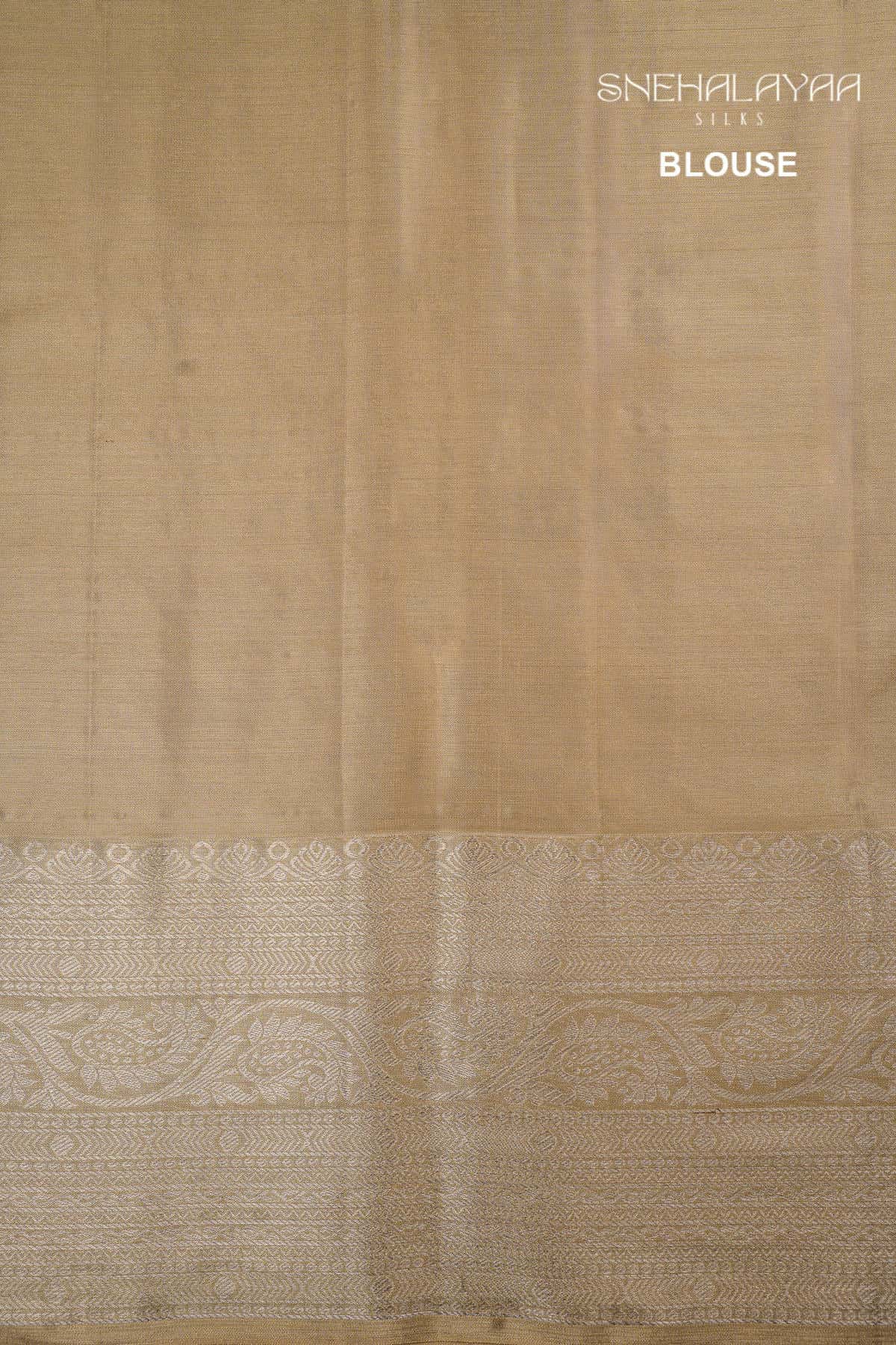 Golden Kancheevaram Tissue Silk Saree