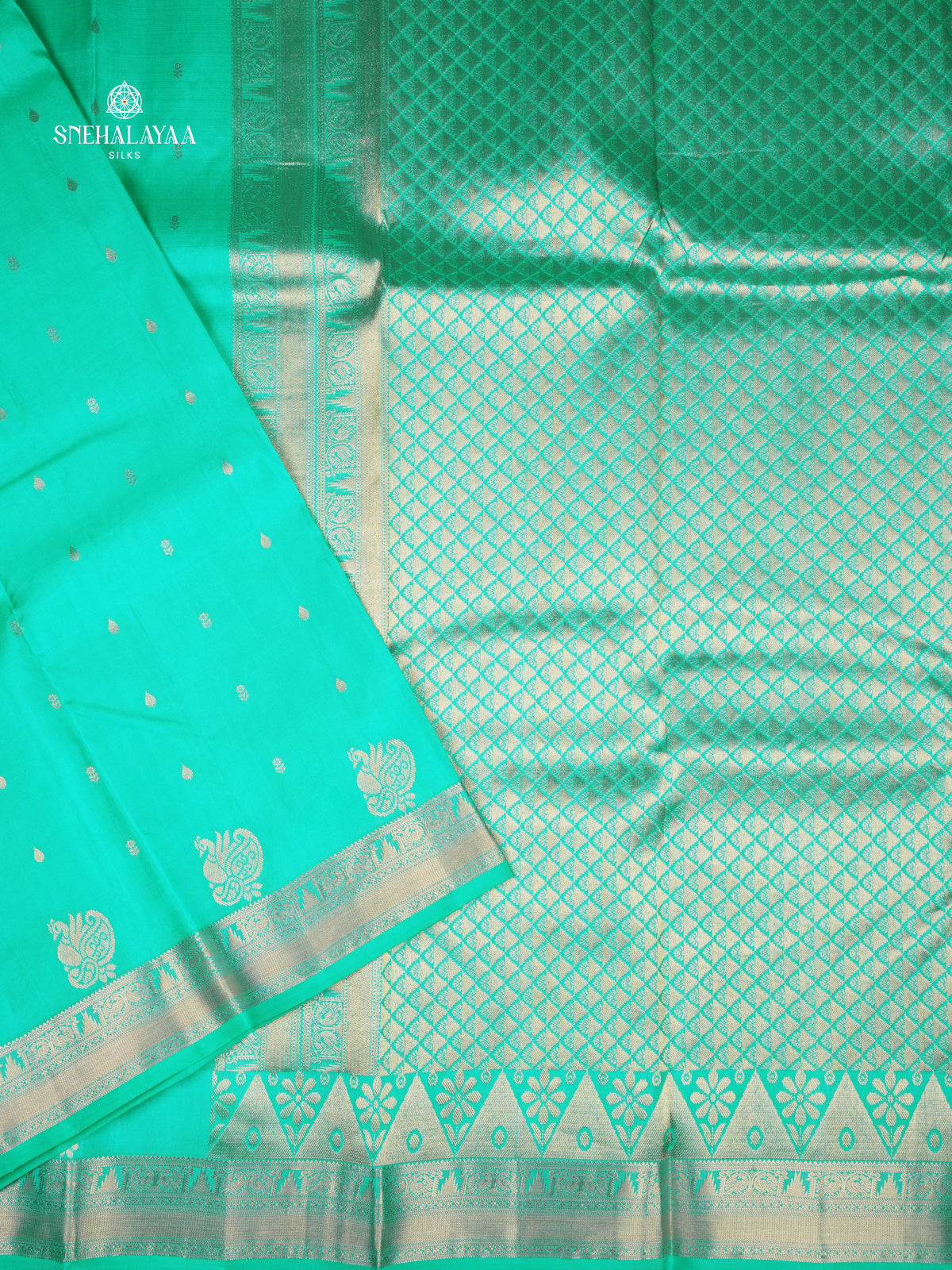 Mint GreeN Kanjivaram Silk Saree