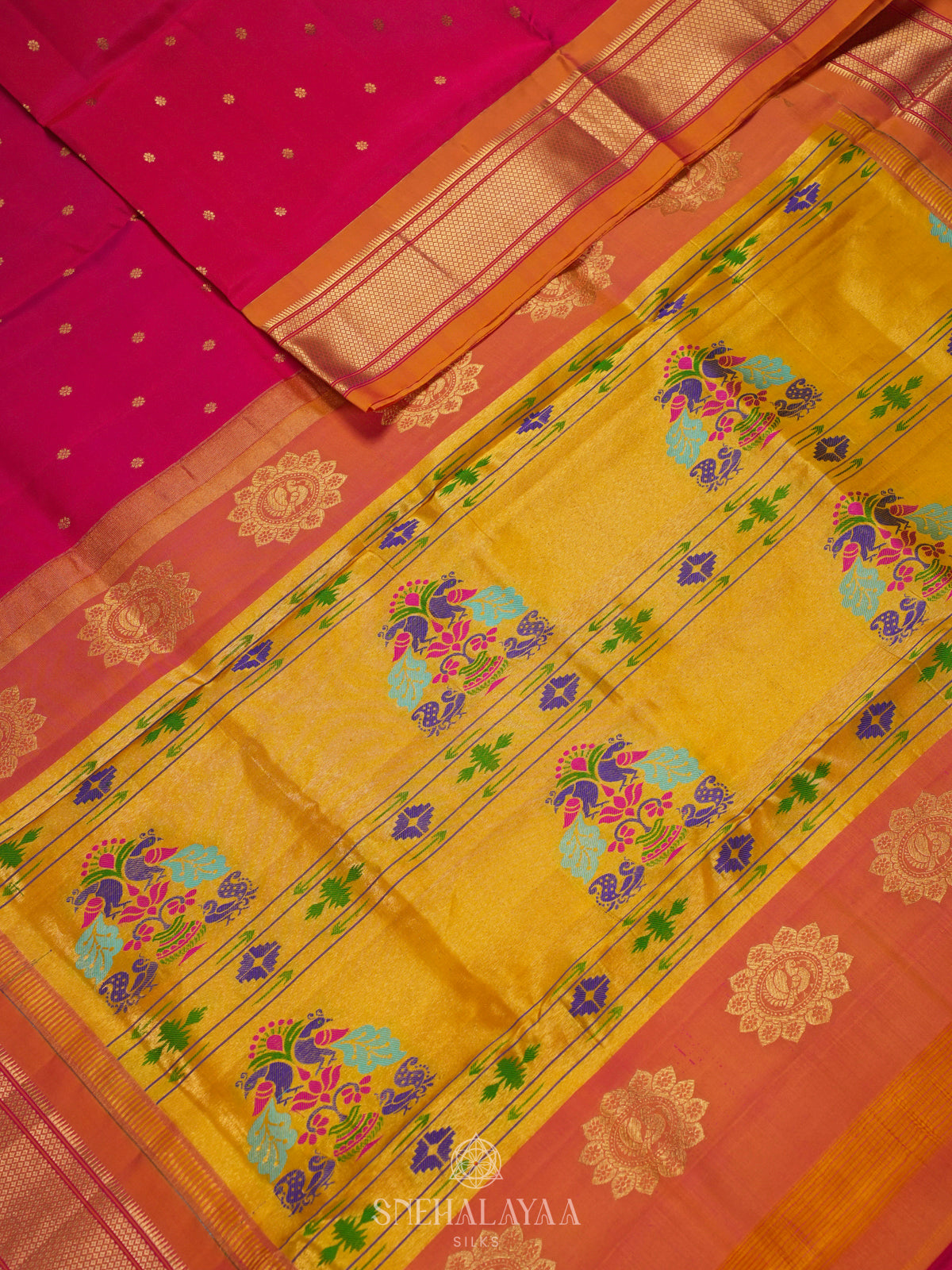 Pink Kanjivaram Silk Saree