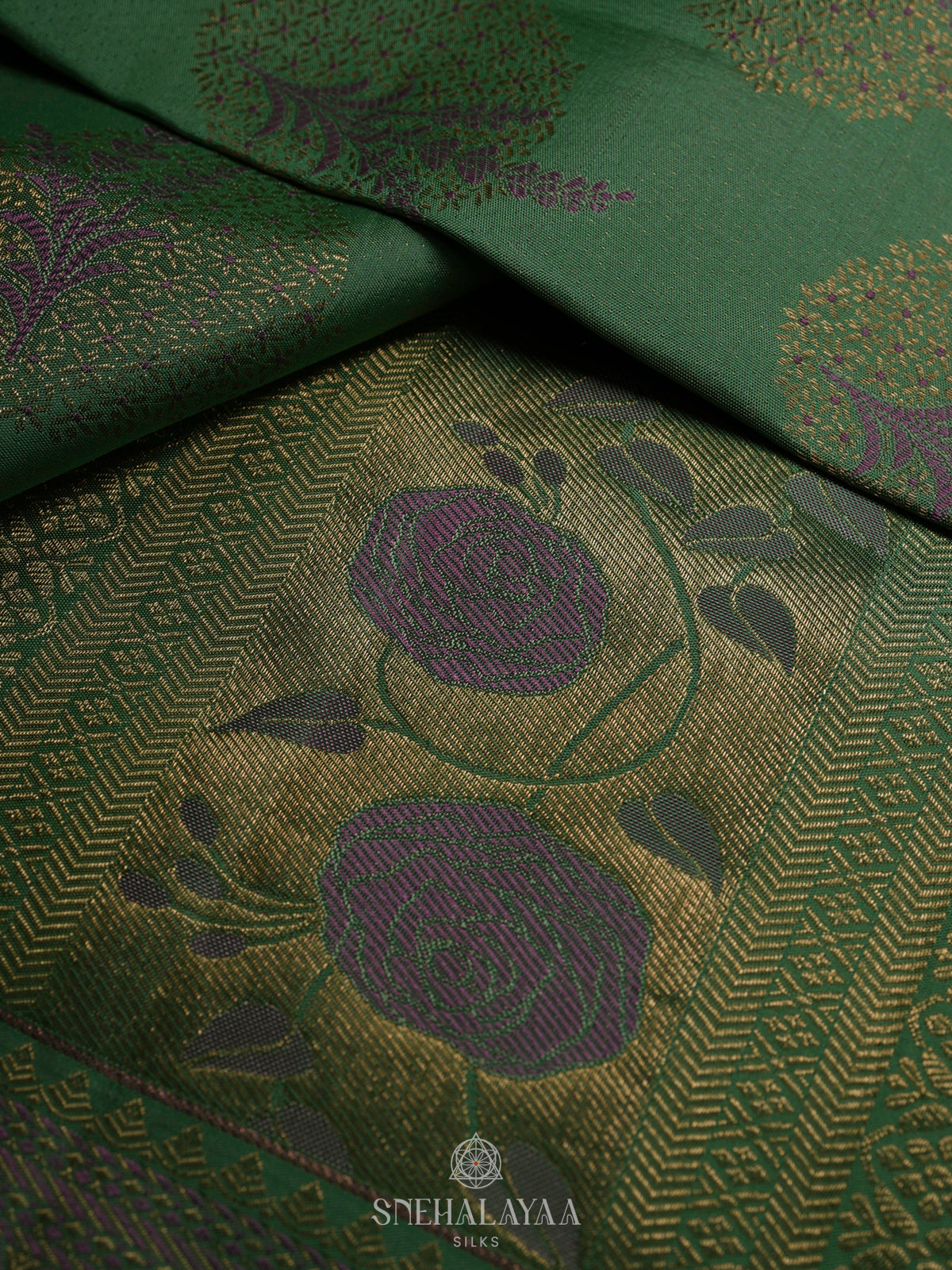 Pale Green Kanjivaram Silk Saree