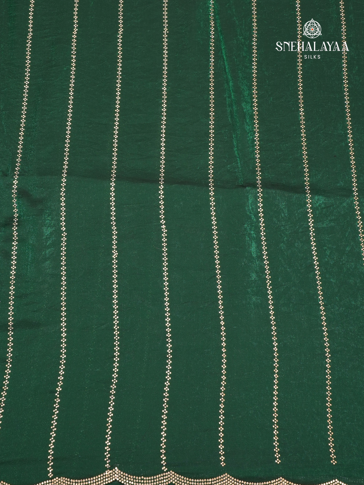 Forest Green Designer Saree