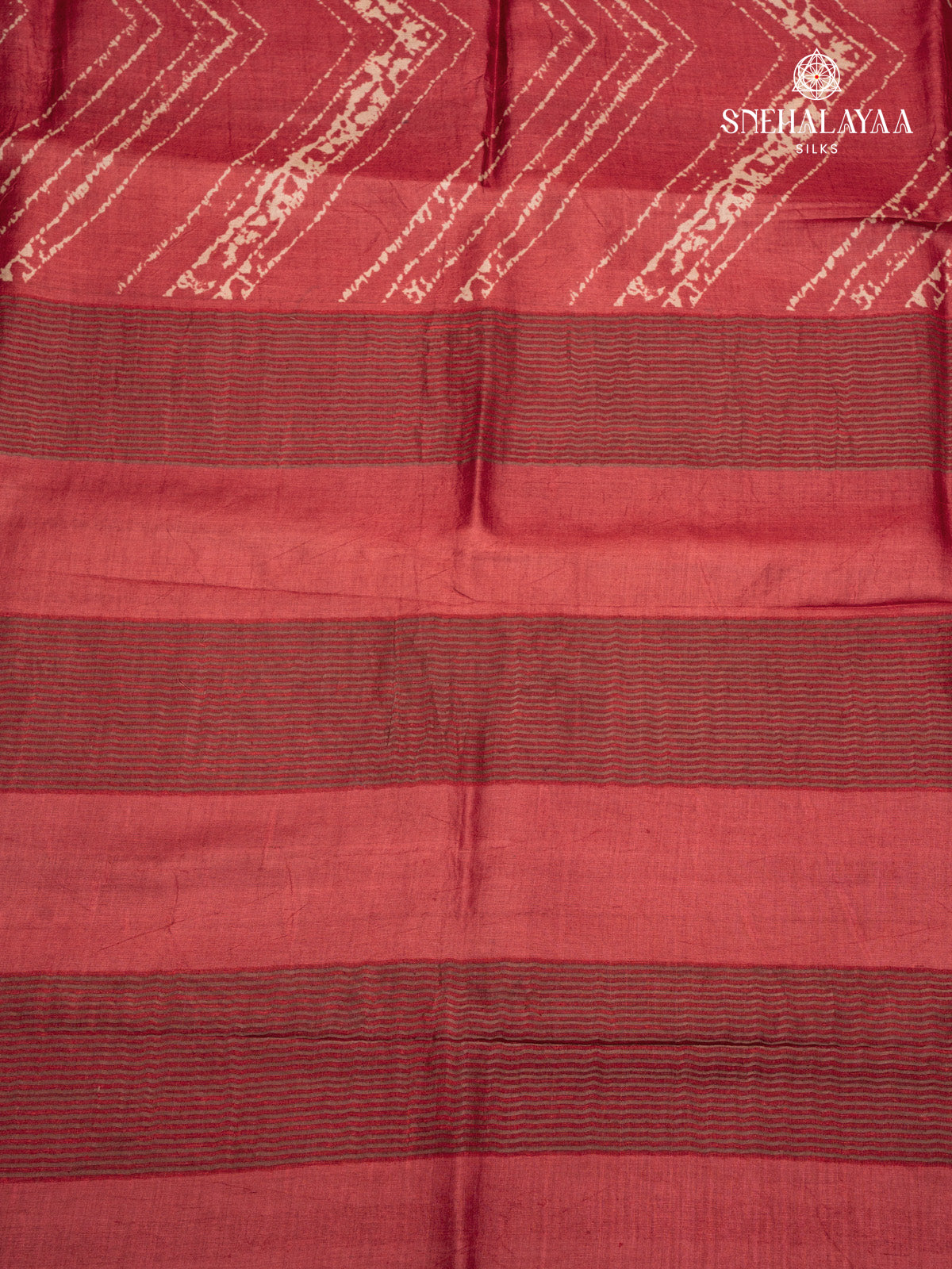 Maroon Tussar Saree