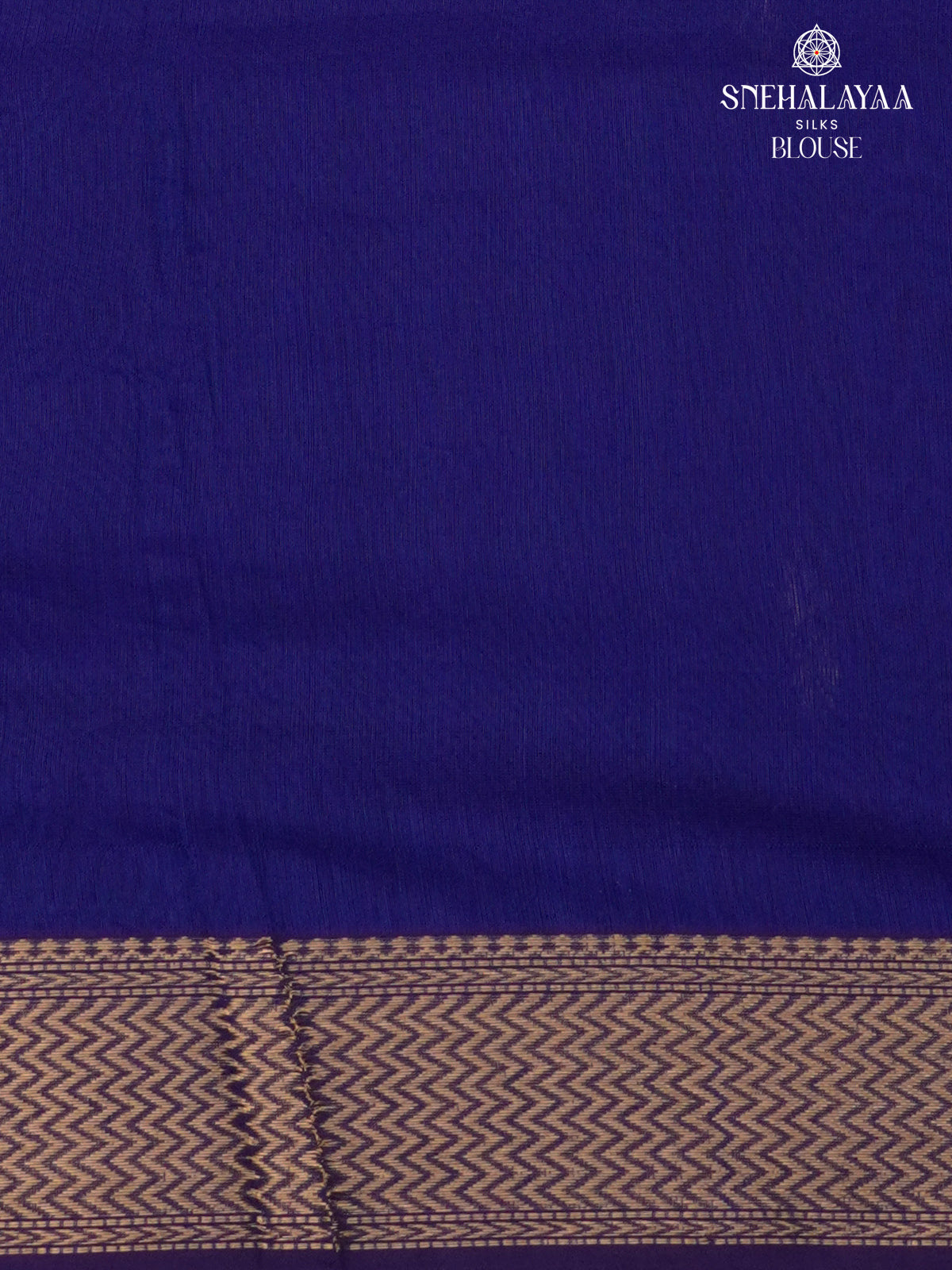Navy Blue Maheshwari Silk Cotton Saree