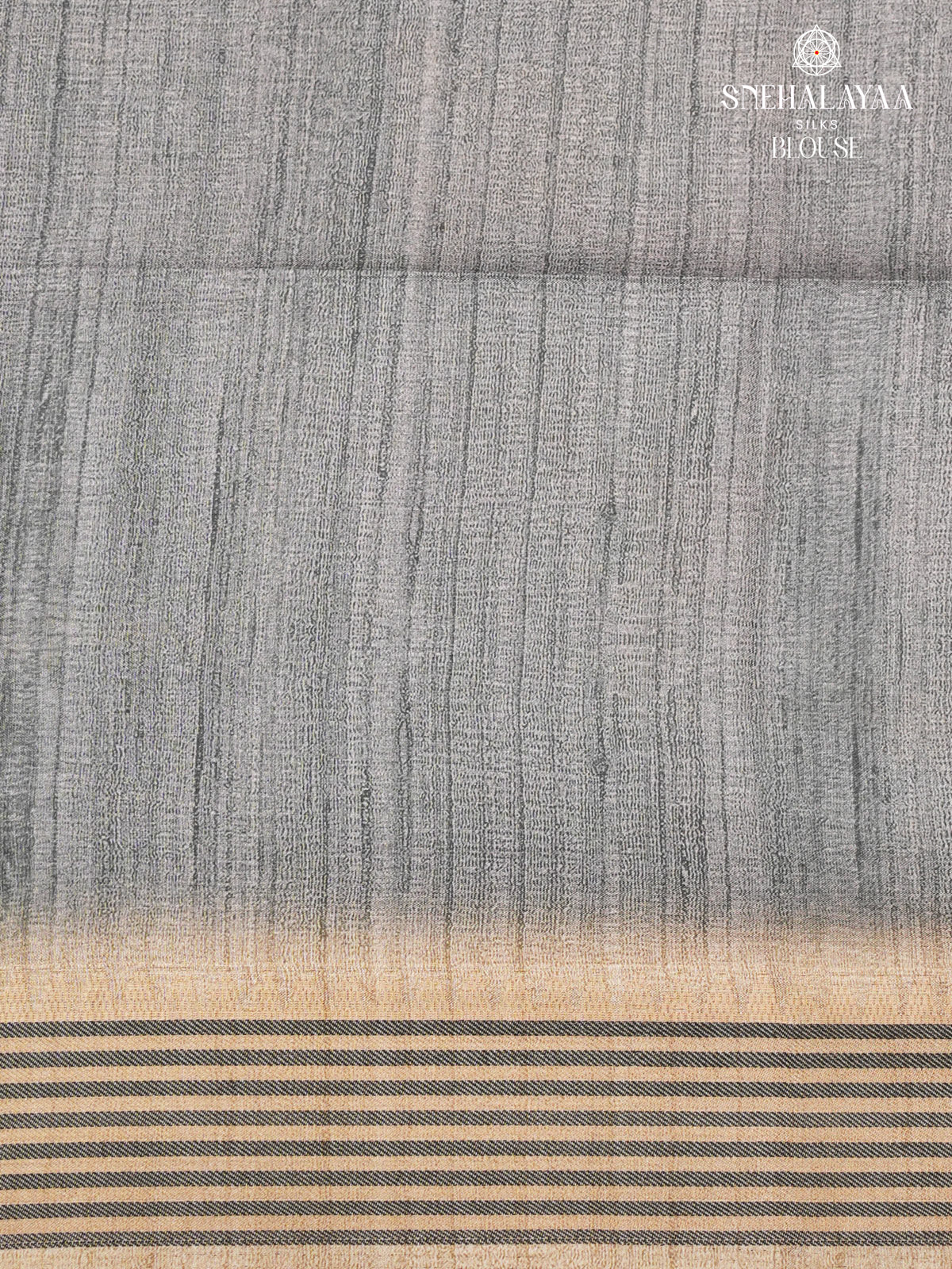 Grey Kalamkari Tussar Saree