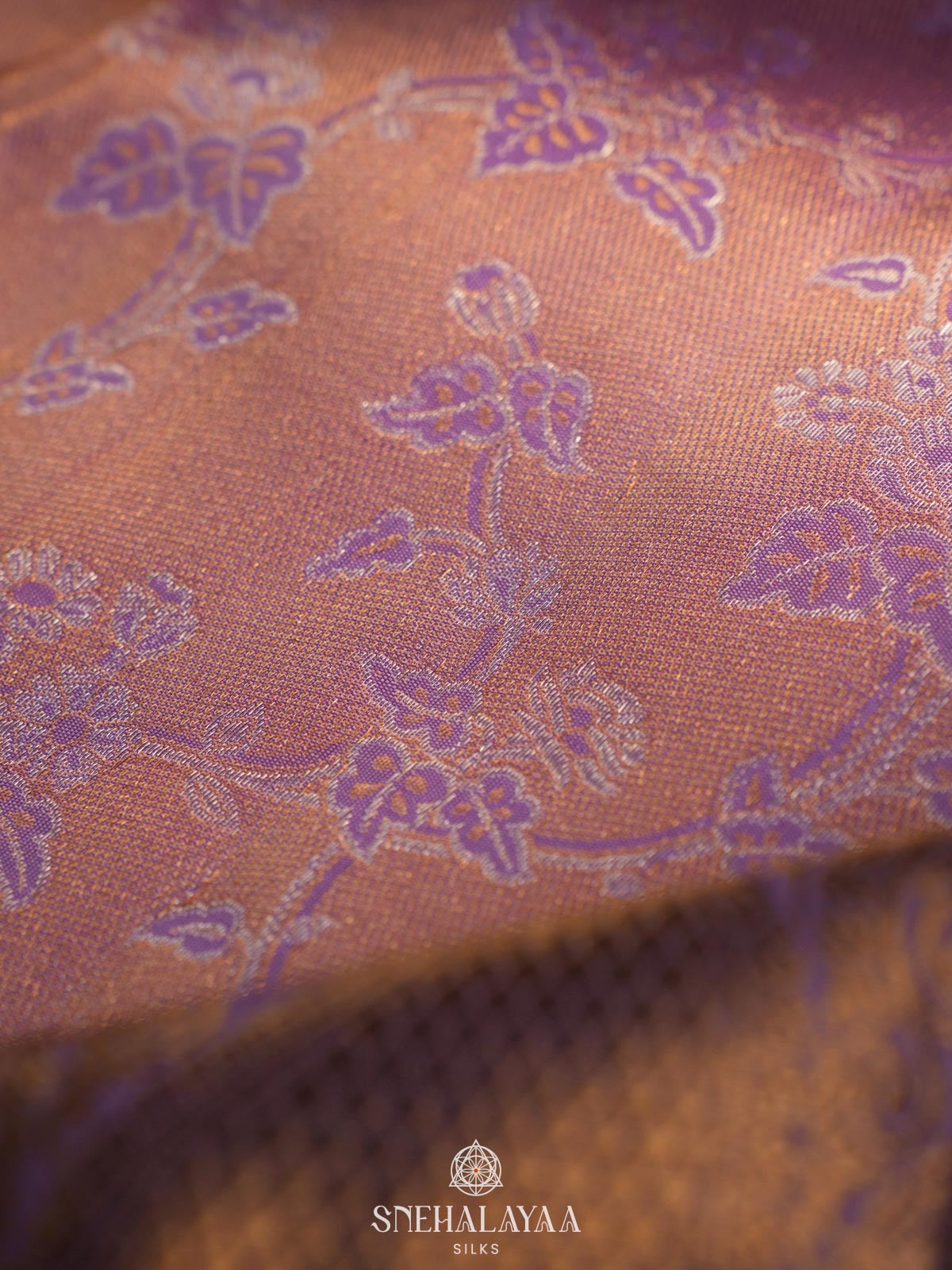 Lilac Kanjivaram Silk Saree
