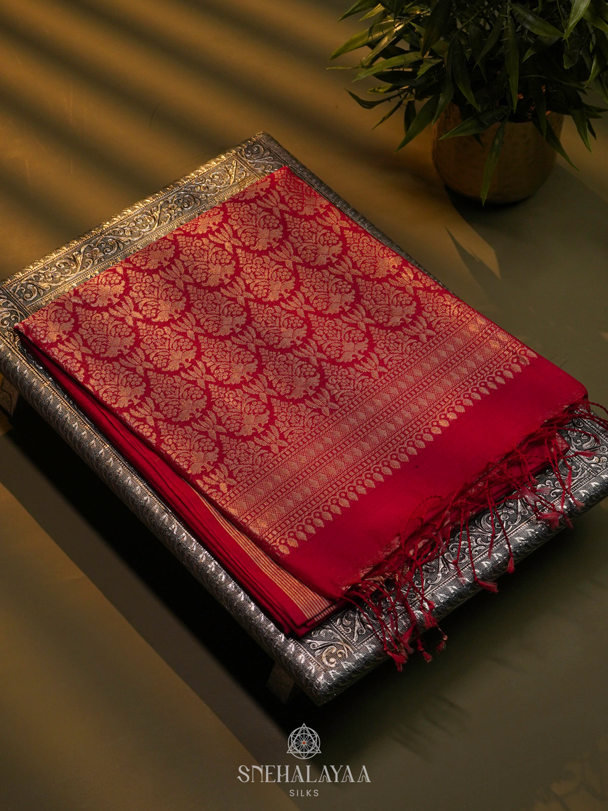 Pink Kora Silk Cotton Saree