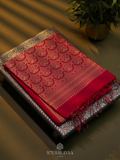 Pink Kora Silk Cotton Saree