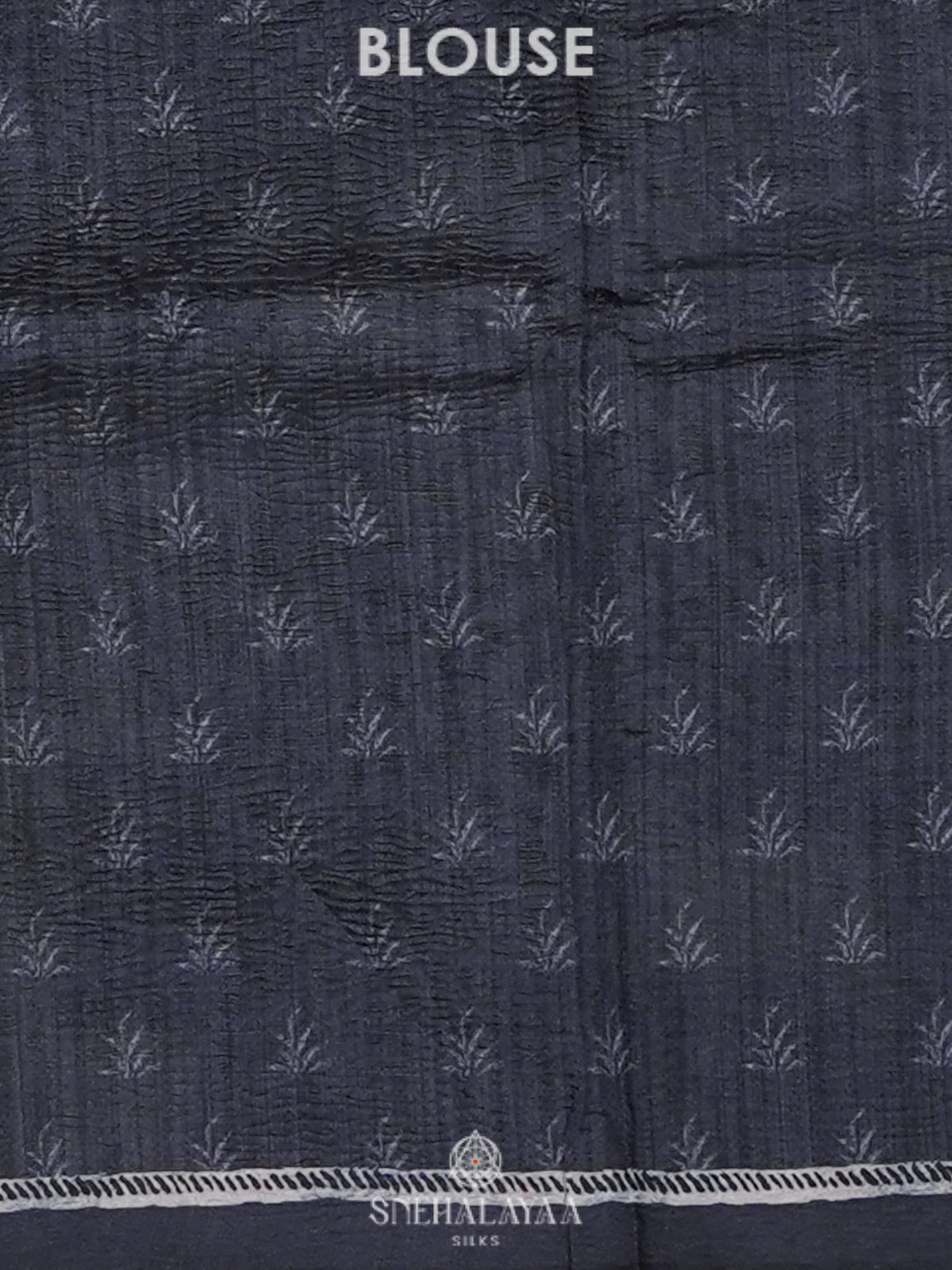 Grey Pichwai Printed Tussar Saree