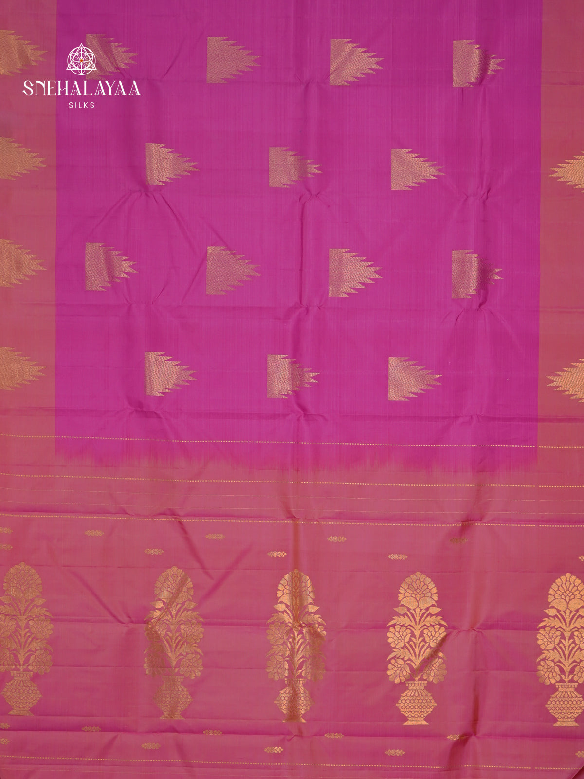 Pink Kanjivaram Silk Saree