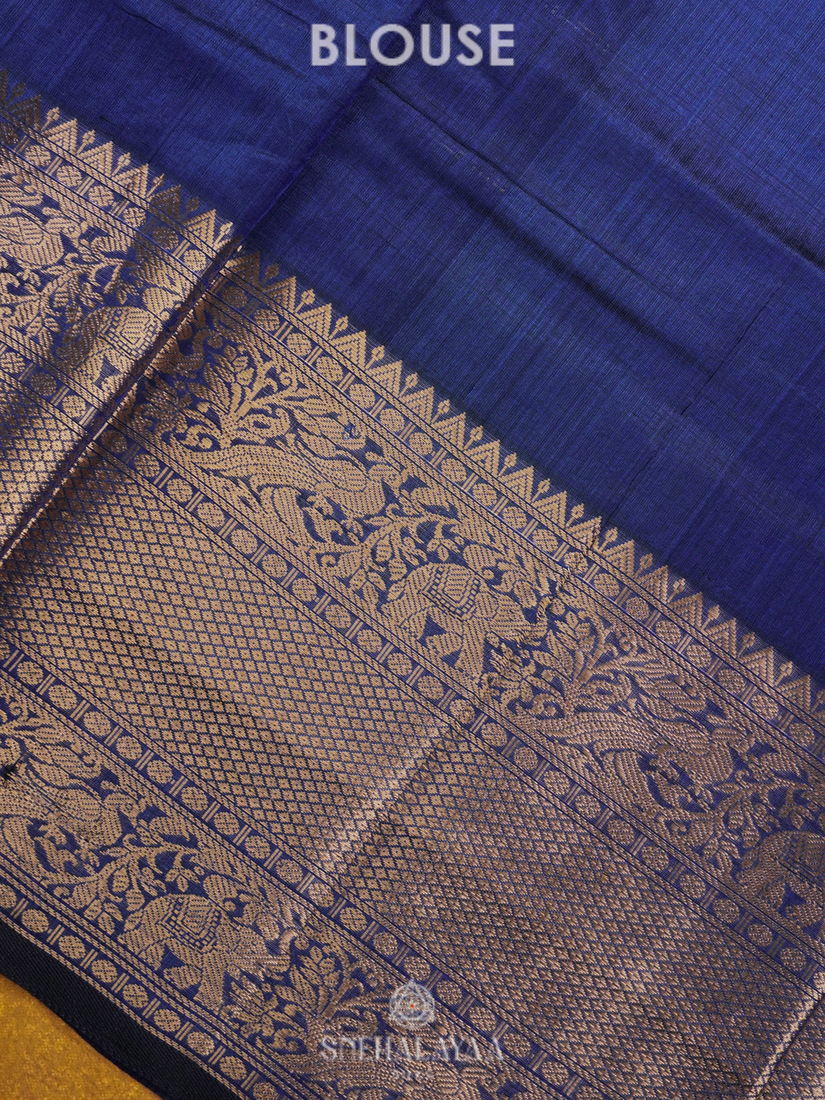 Blue Managalagiri Kuppadam Silk Saree