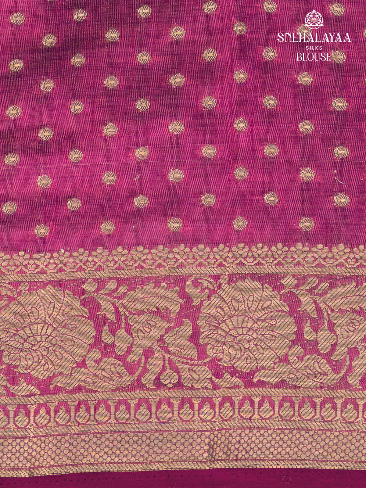 Magenta Raw Silk Saree
