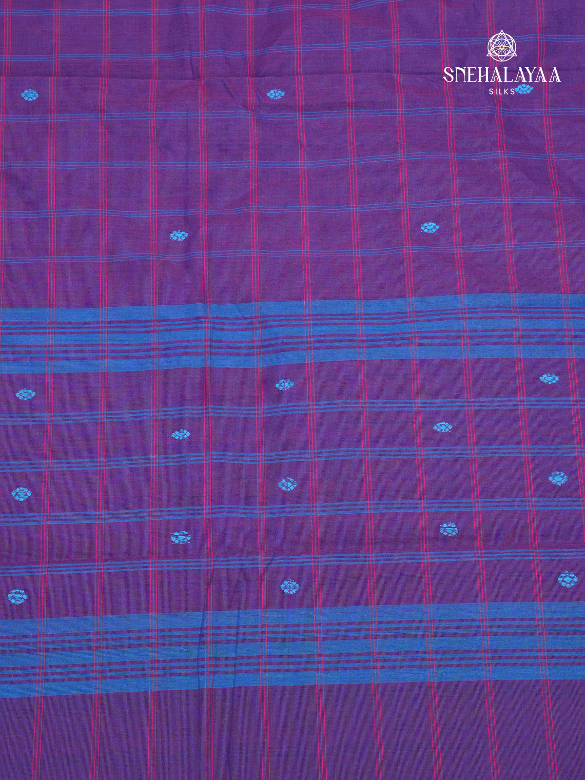 Violet Kanchi Cotton Saree