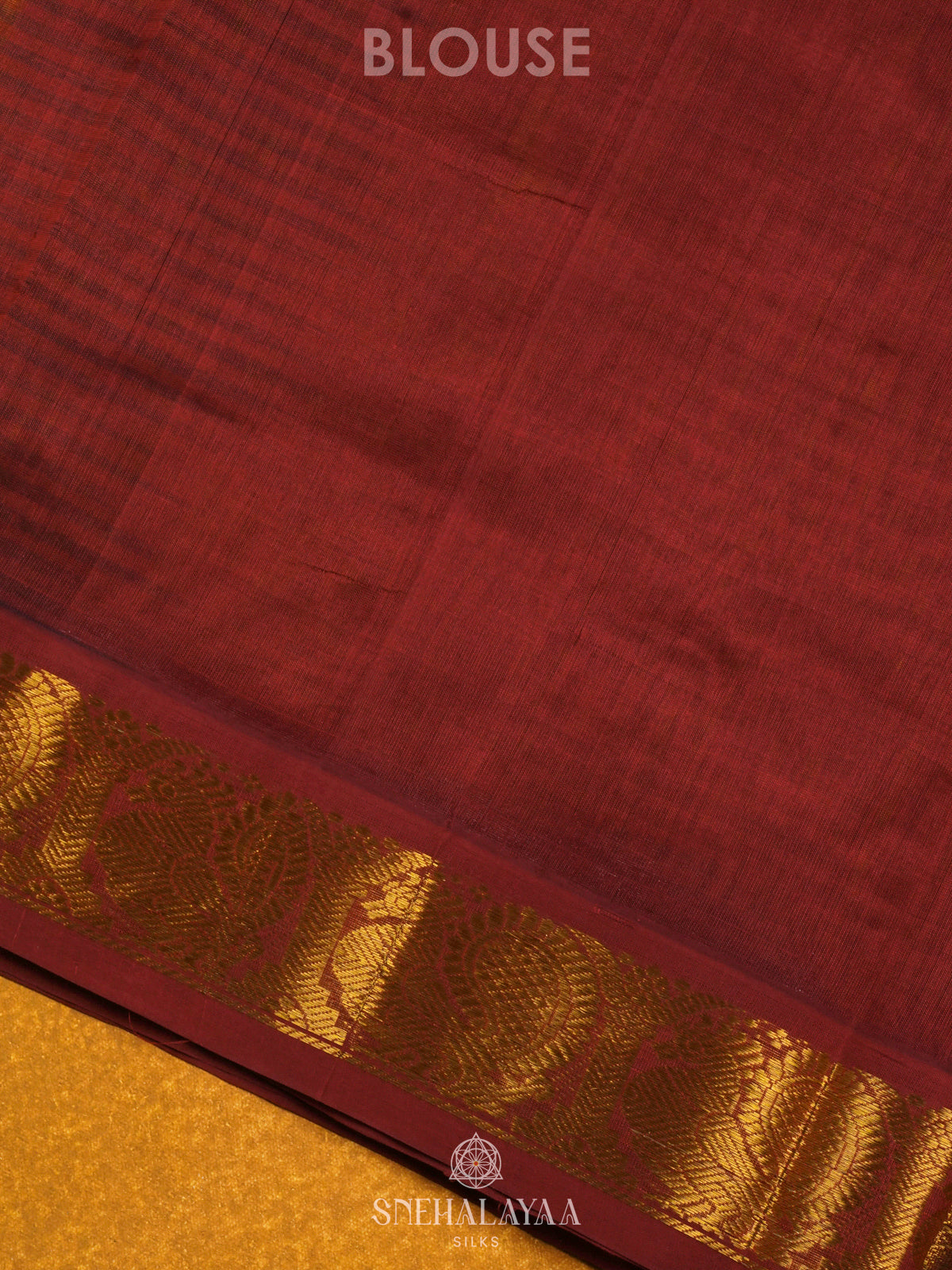 Yellow Checks Kanchi Silk Cotton Saree