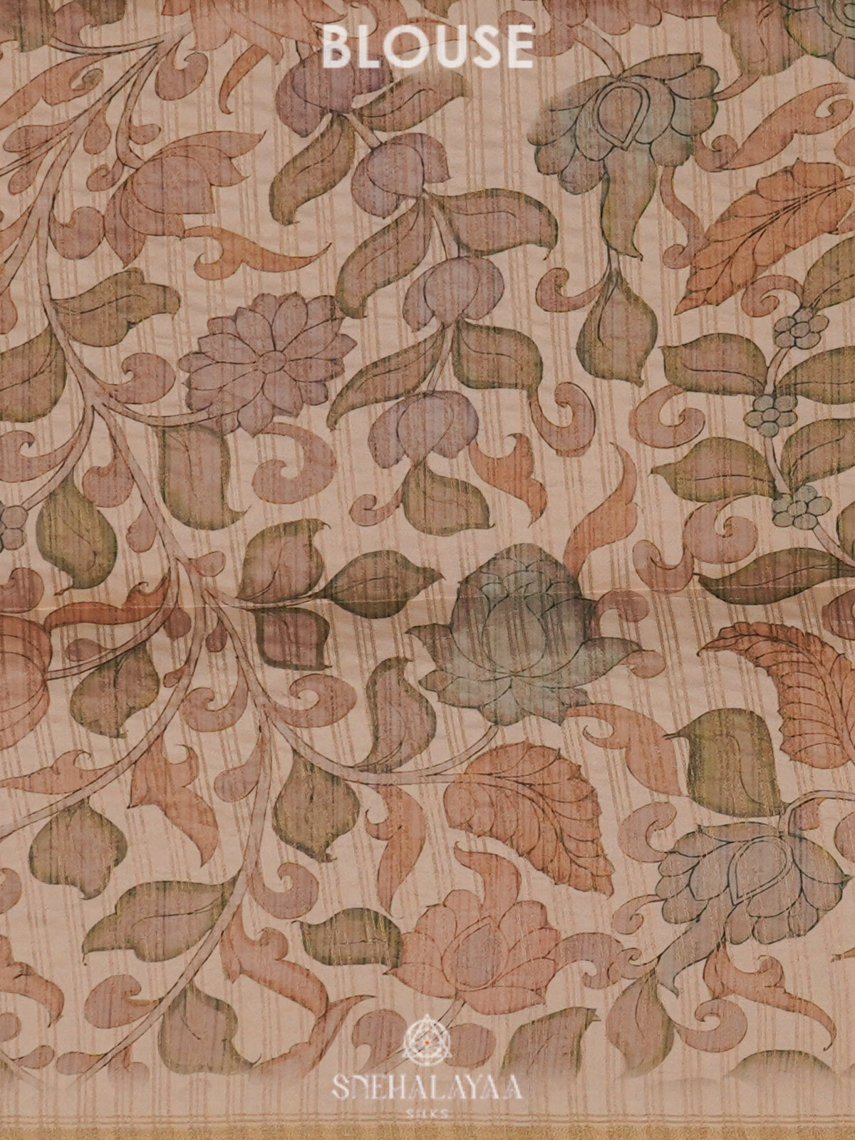 Pale Pink Tussar Saree