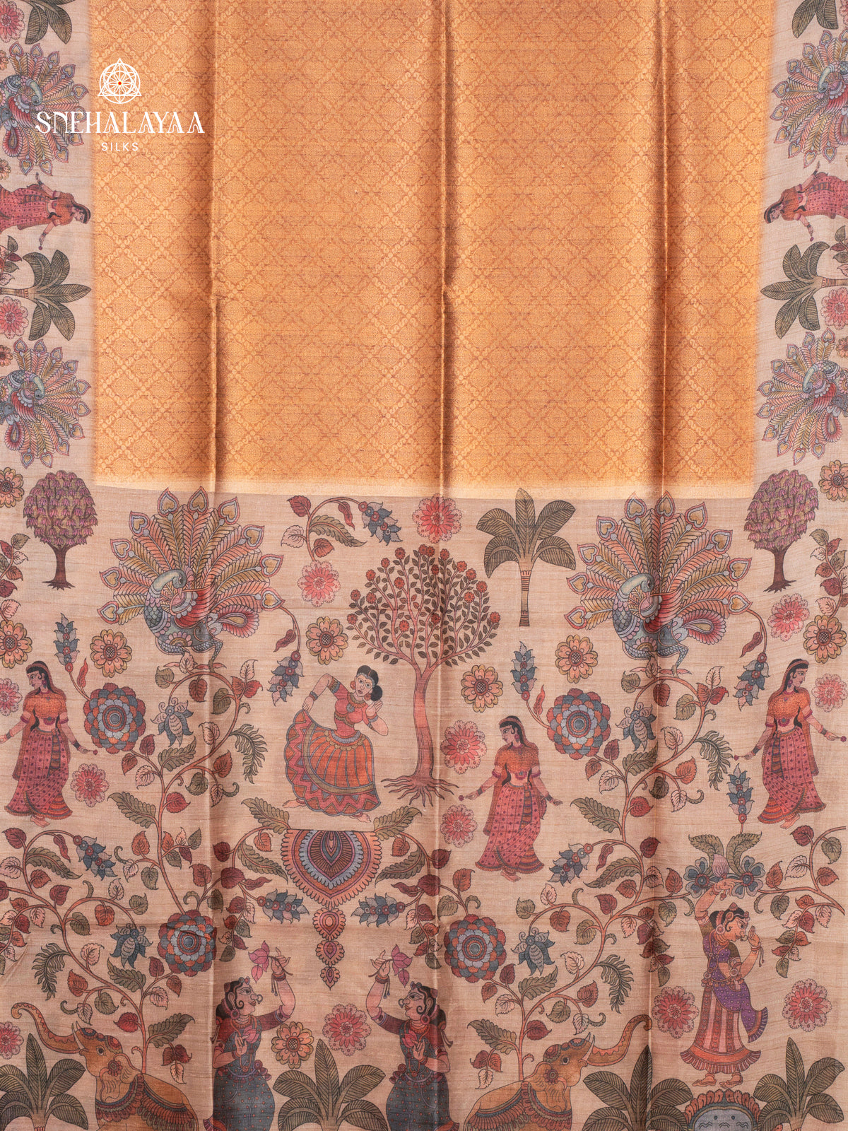 Orange Banaras Saree