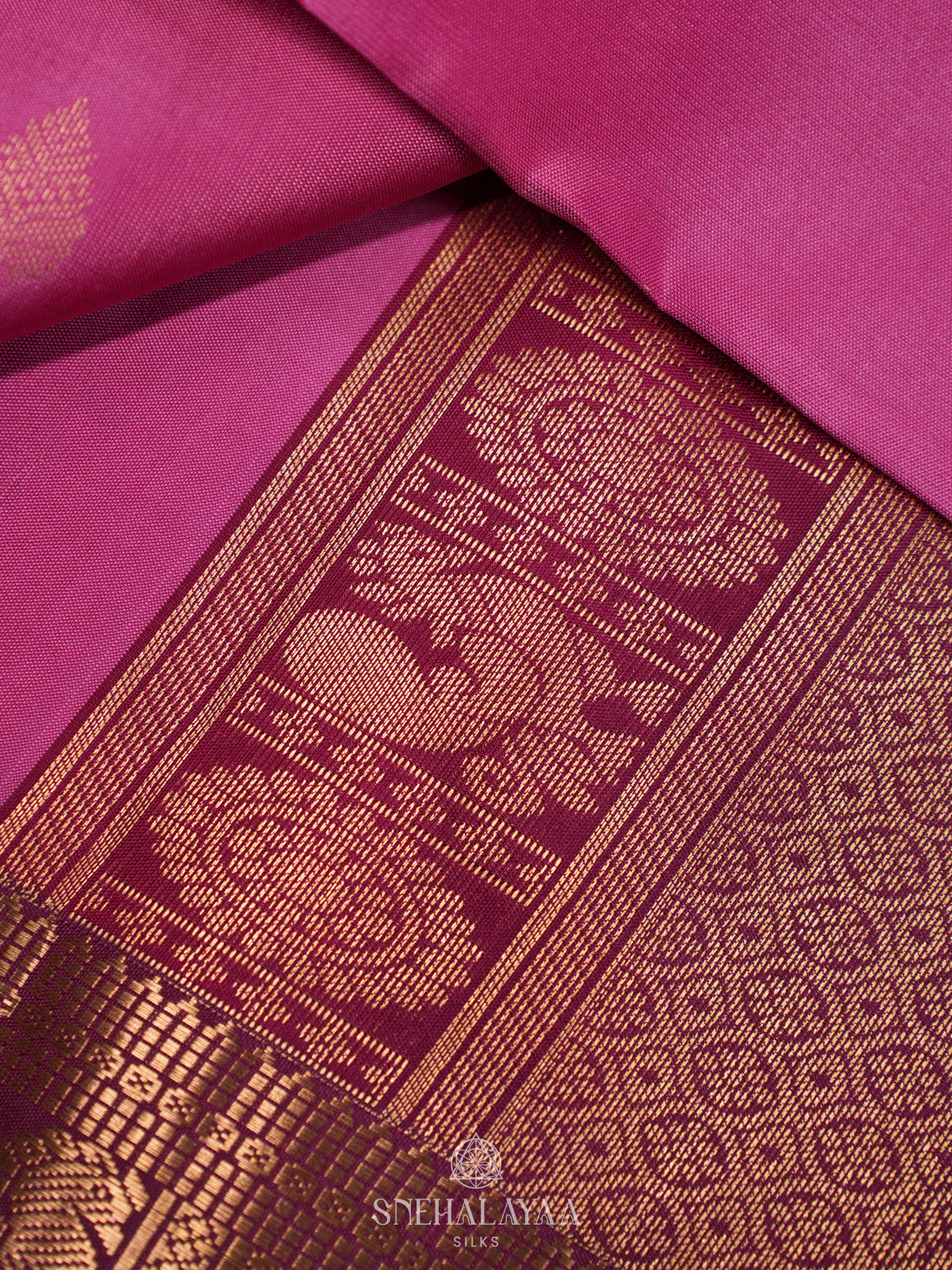 Pink Kanjivaram Silk Saree