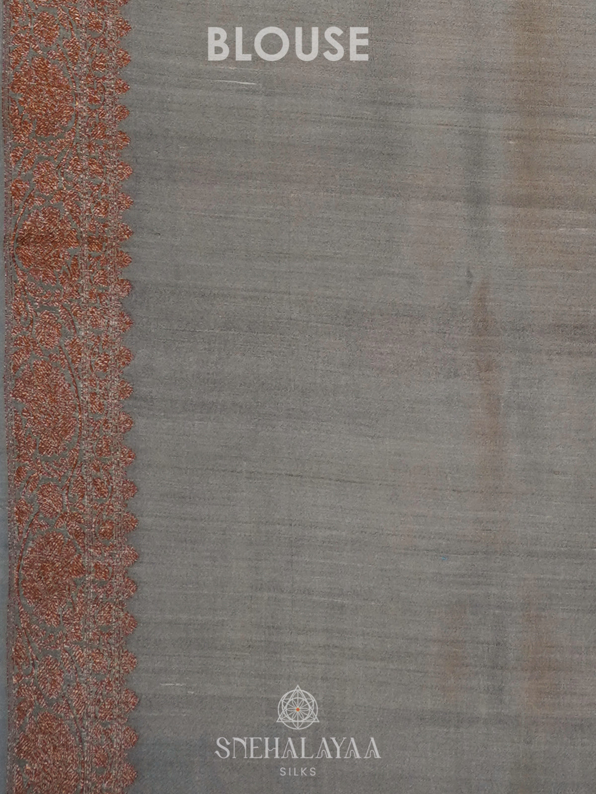 Grey Jute Tussar Saree