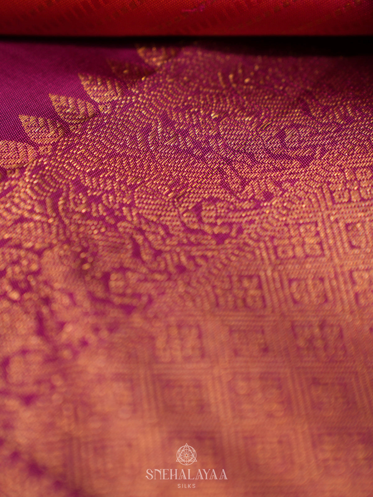 Fuchsia Pink Kanjivaram Silk Saree