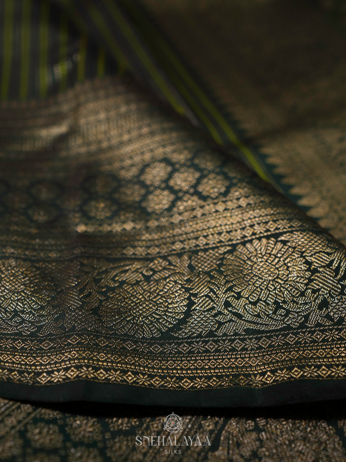 Black Kanjivaram Silk Saree