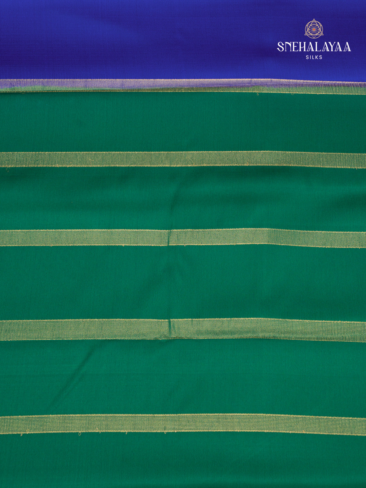 Blue Mysore Crepe Silk Saree