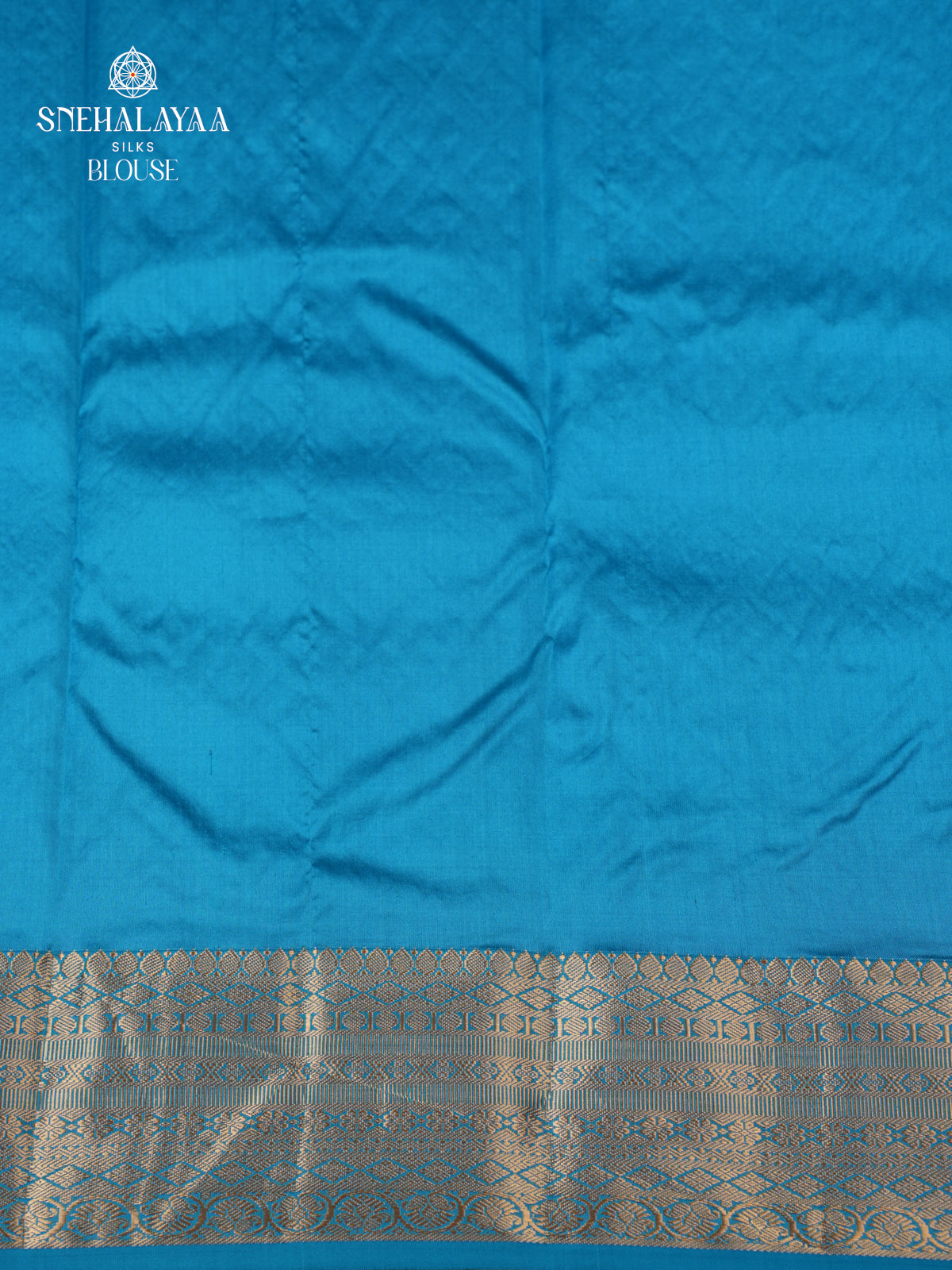 Turquoise Blue Kanjivaram Silk Saree