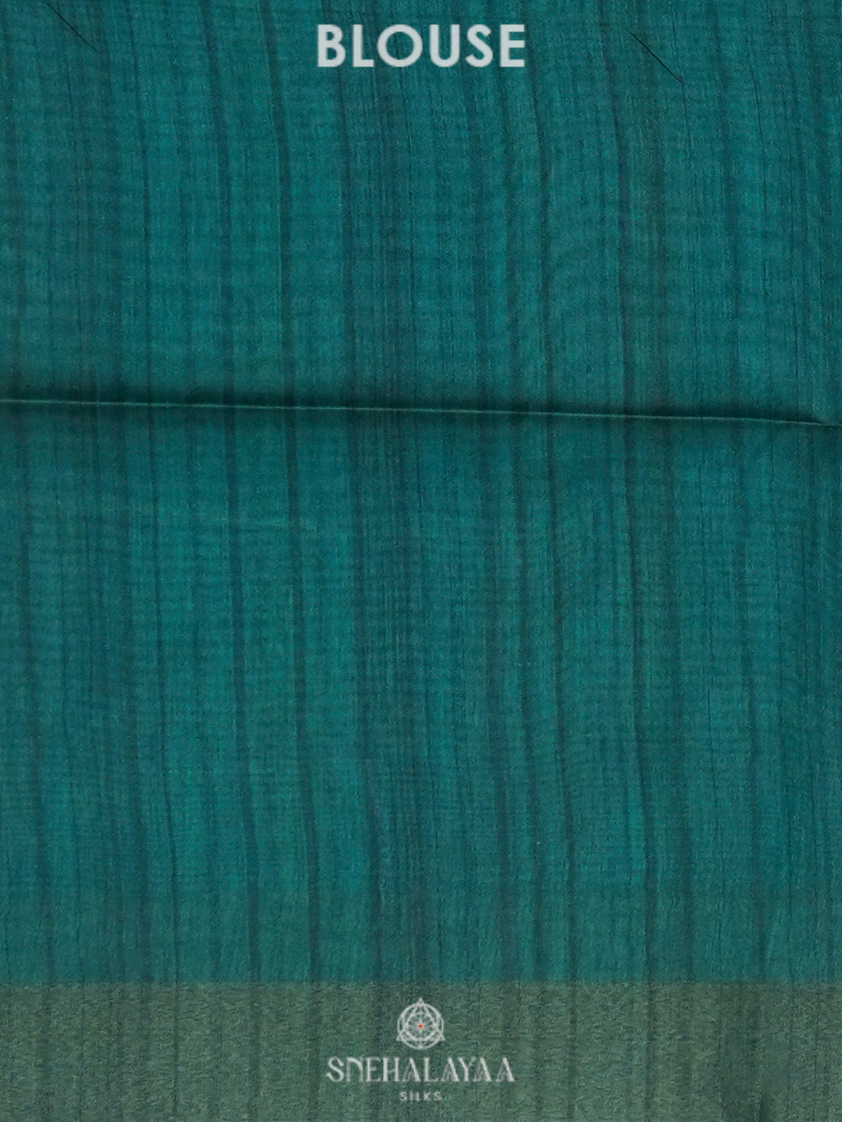 Beige with Peacock Blue Border Tussar Saree