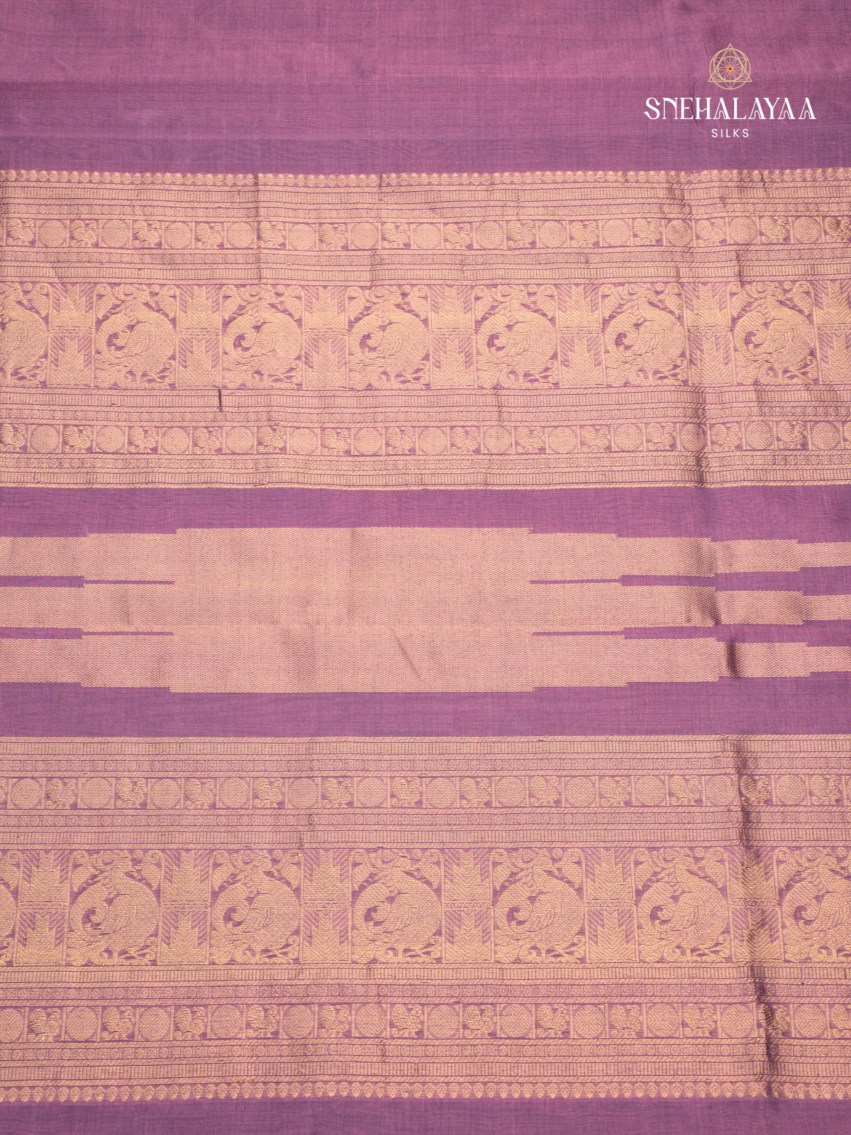 Violet Kanchi Silk Cotton Saree