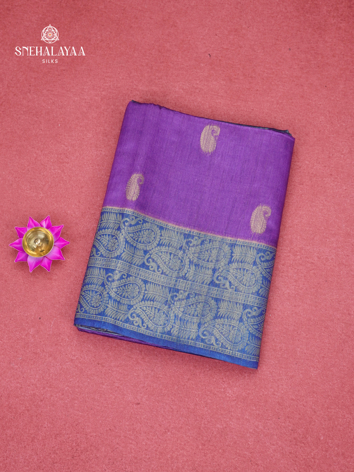 Royal Purple Jute Saree
