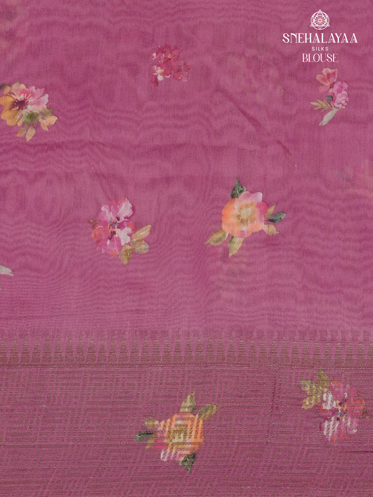 Magenta Chanderi Saree