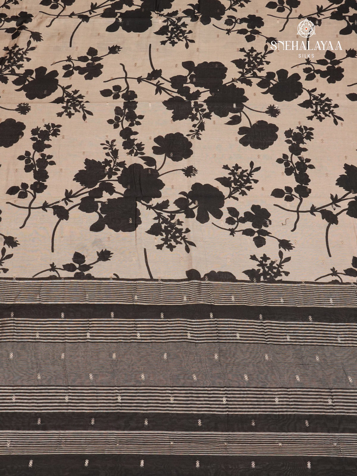 Beige Chanderi Saree