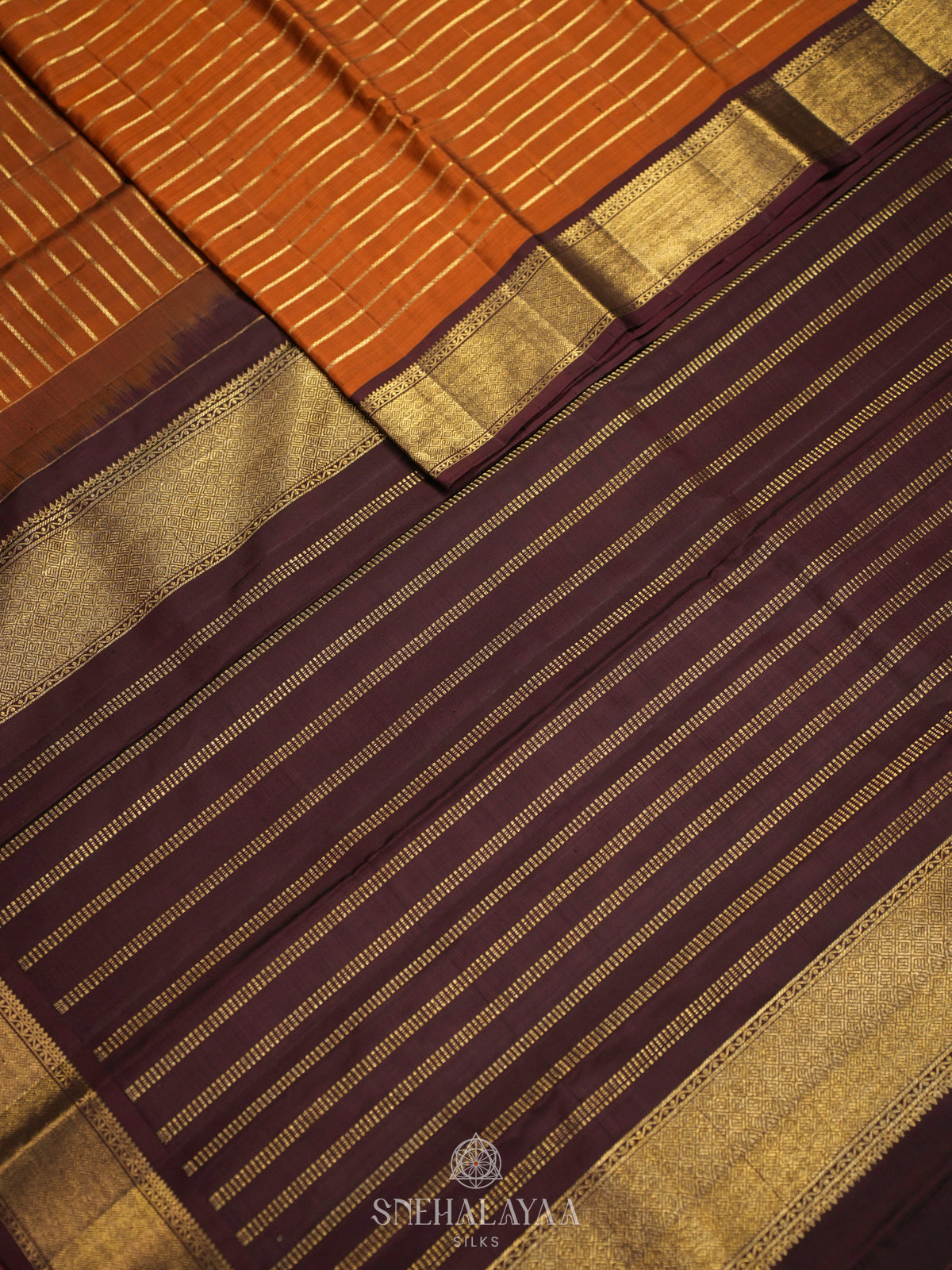 Mustard Kanjivaram Silk Saree