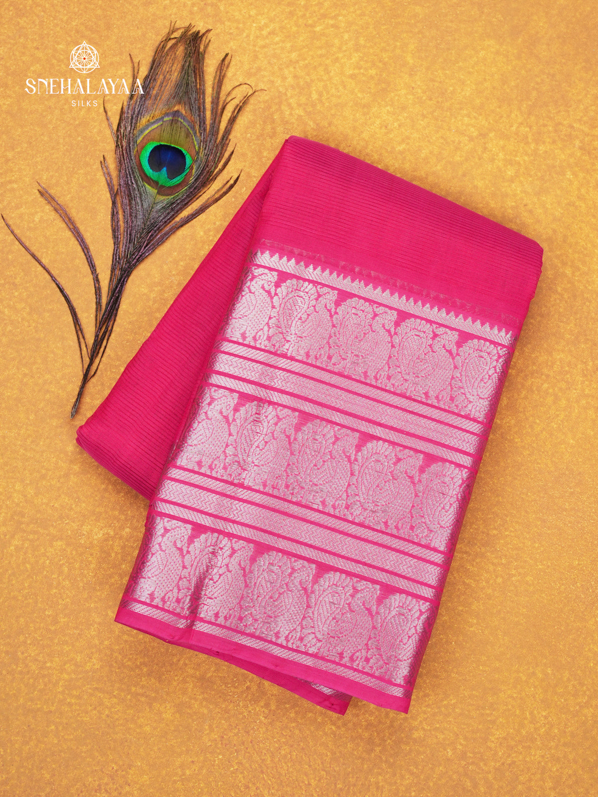 Rani Pink Mangalagiri Silk Cotton Saree